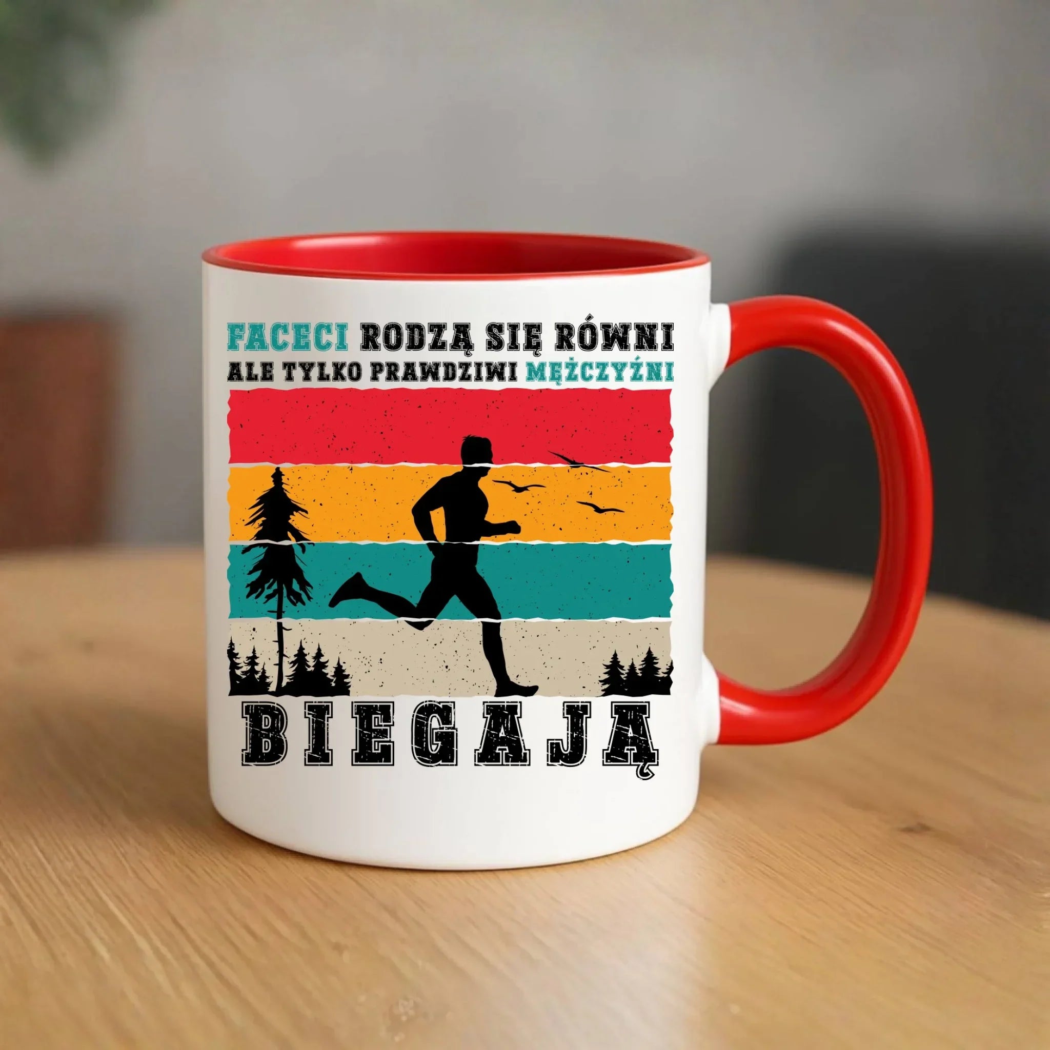 Kubek dla biegacza - Prawdziwi mężczyźni biegają HB02 - StoryCups.pl