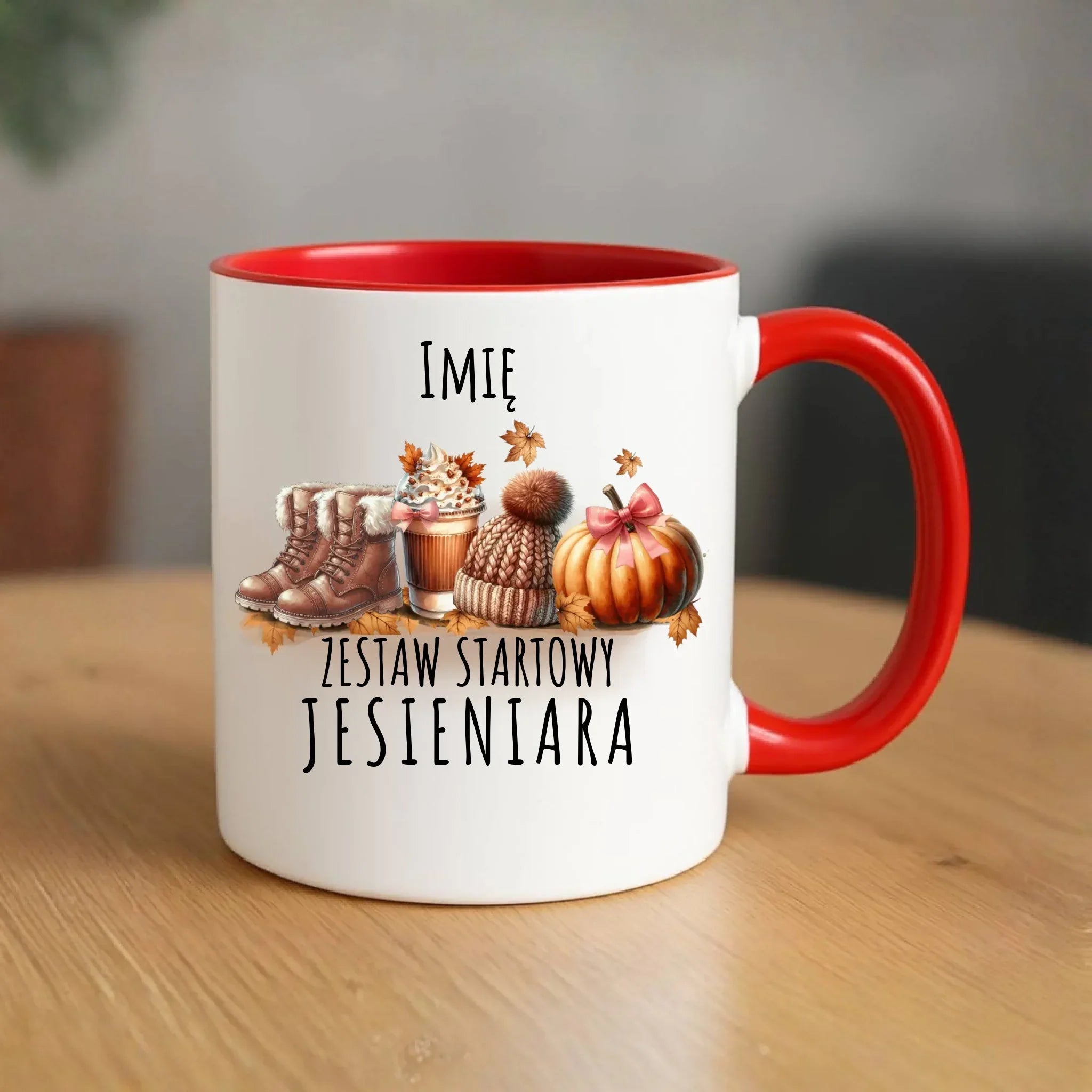 Kubek jesieniara – Zestaw startowy - personalizowany JS05 - StoryCups.pl