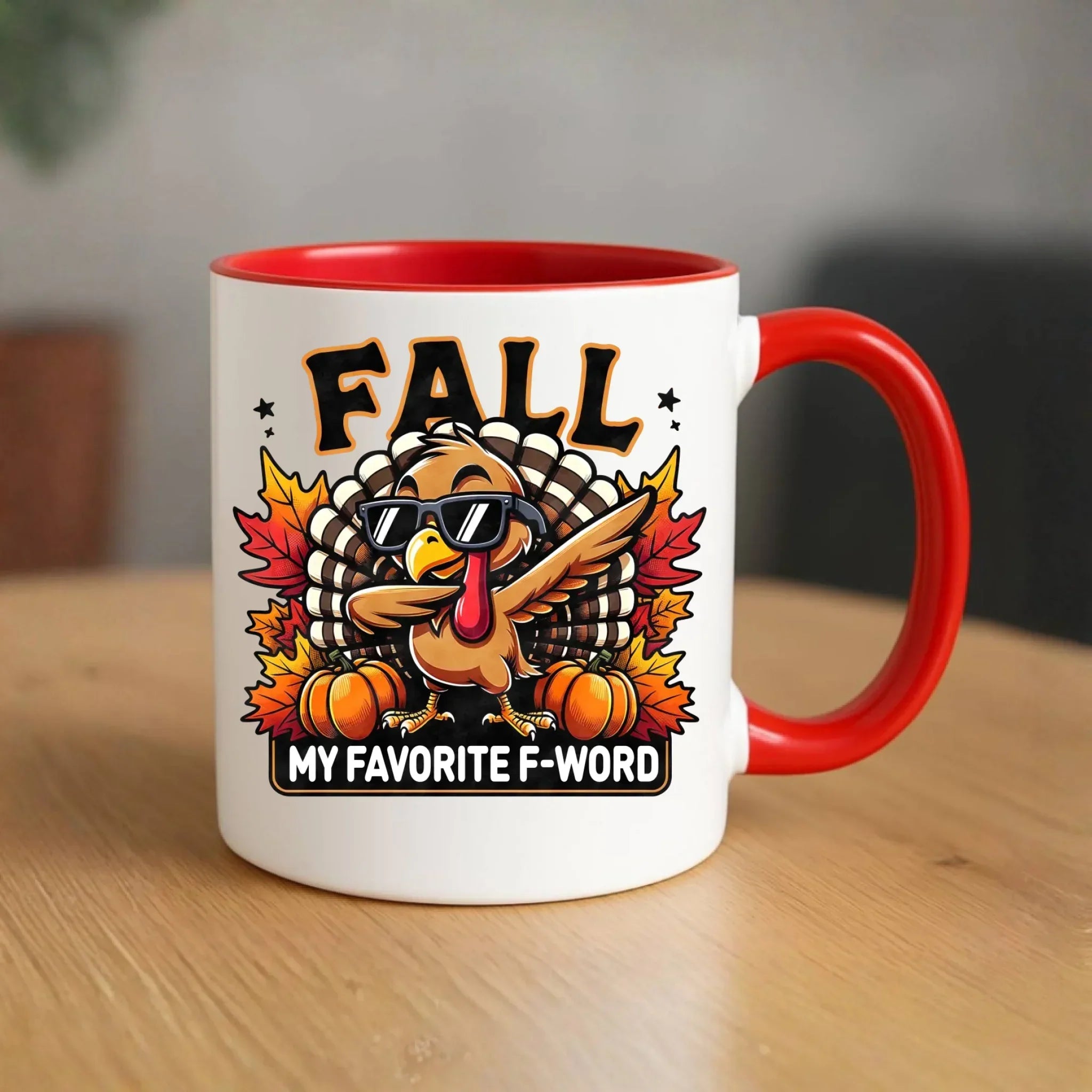 Kubek jesienny - FALL my favorite F-word JS11 - StoryCups.pl