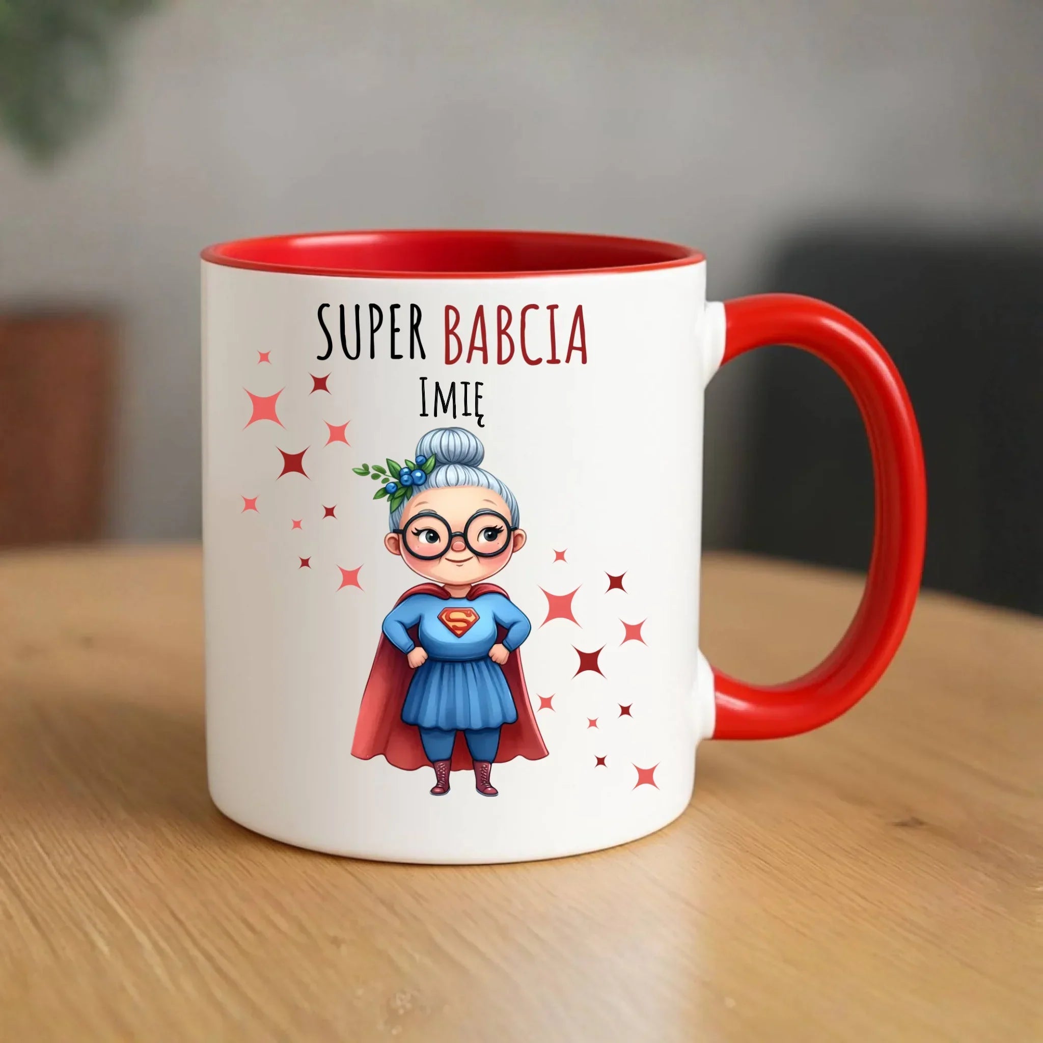 Kubek dla babci - Super Babcia - personalizowany B02 - StoryCups.pl