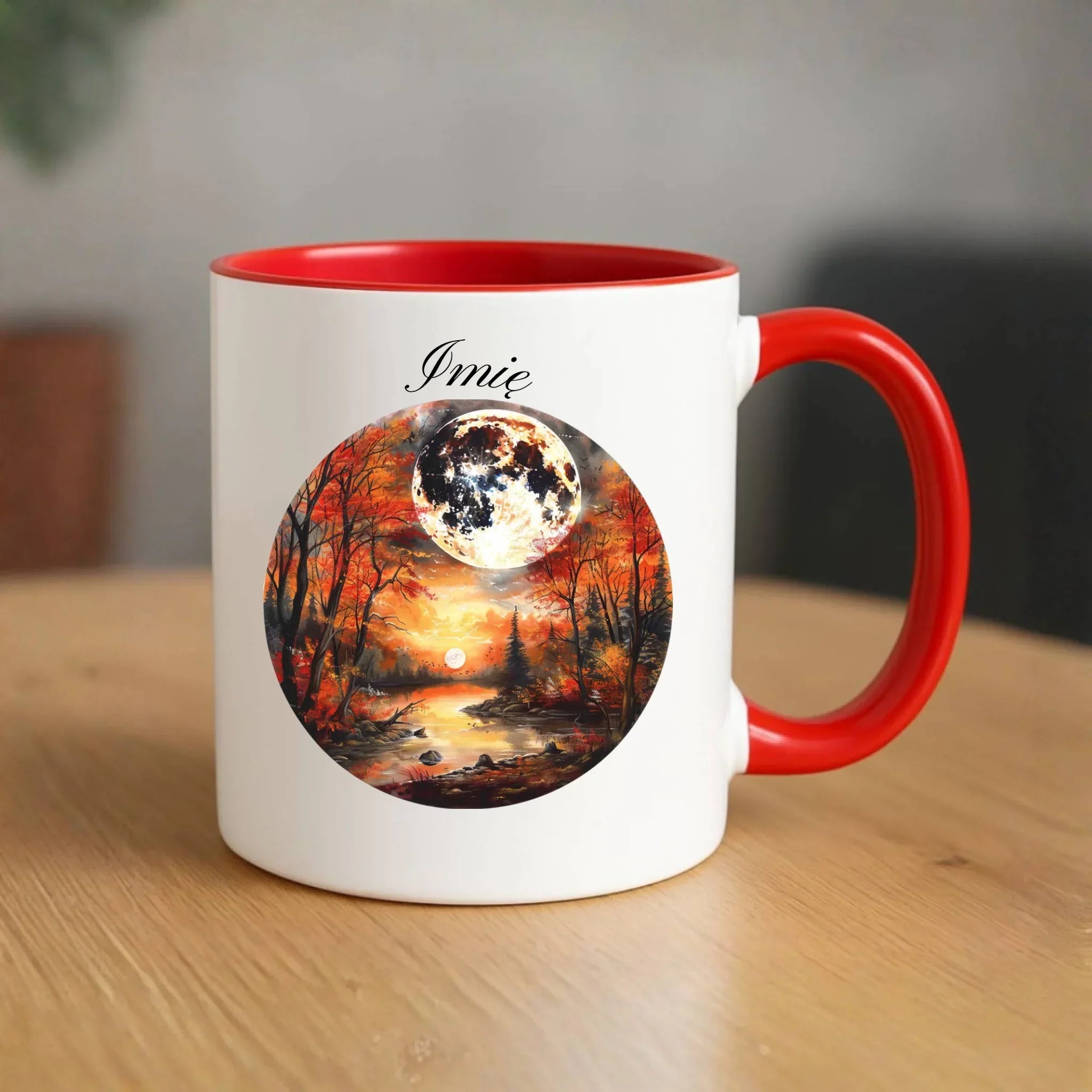 Kubek jesieniara - Pełnia księżyca - personalizowany JS10 - StoryCups.pl