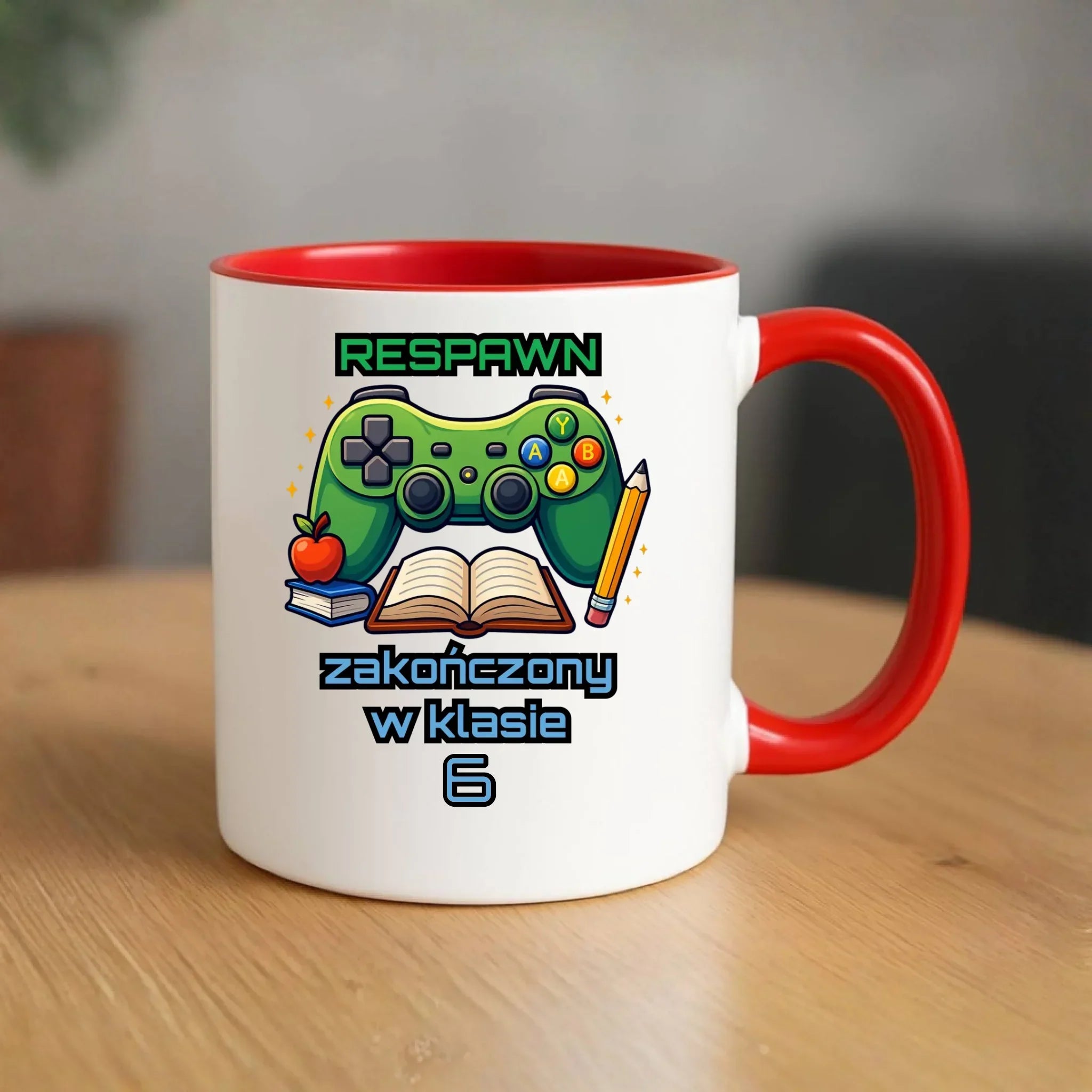 Kubek szkolny - Respawn - gamer do szkoły - personalizowany SZ18 - StoryCups.pl