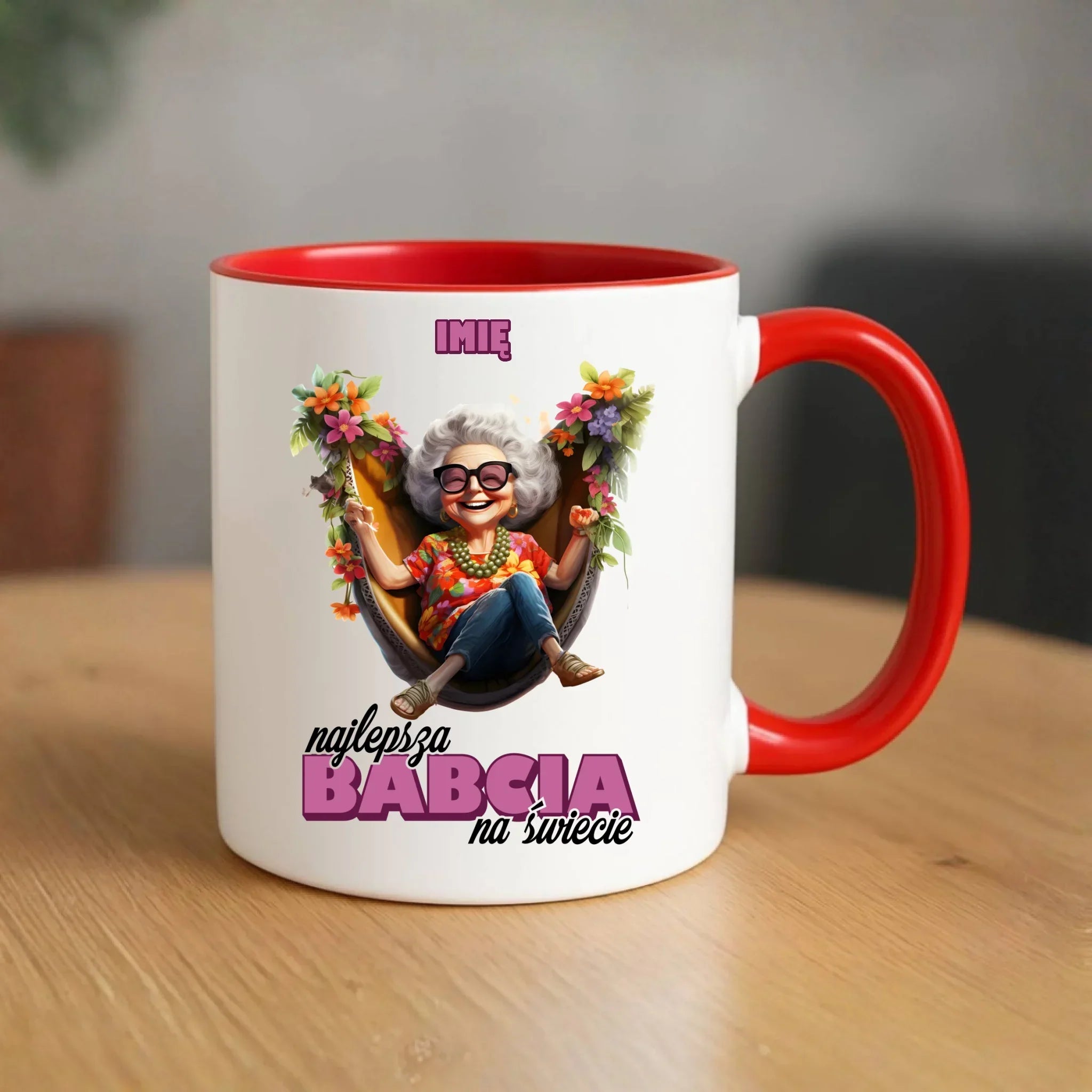 Kubek dla babci - Najlepsza Babcia na świecie - personalizowany B14 - StoryCups.pl