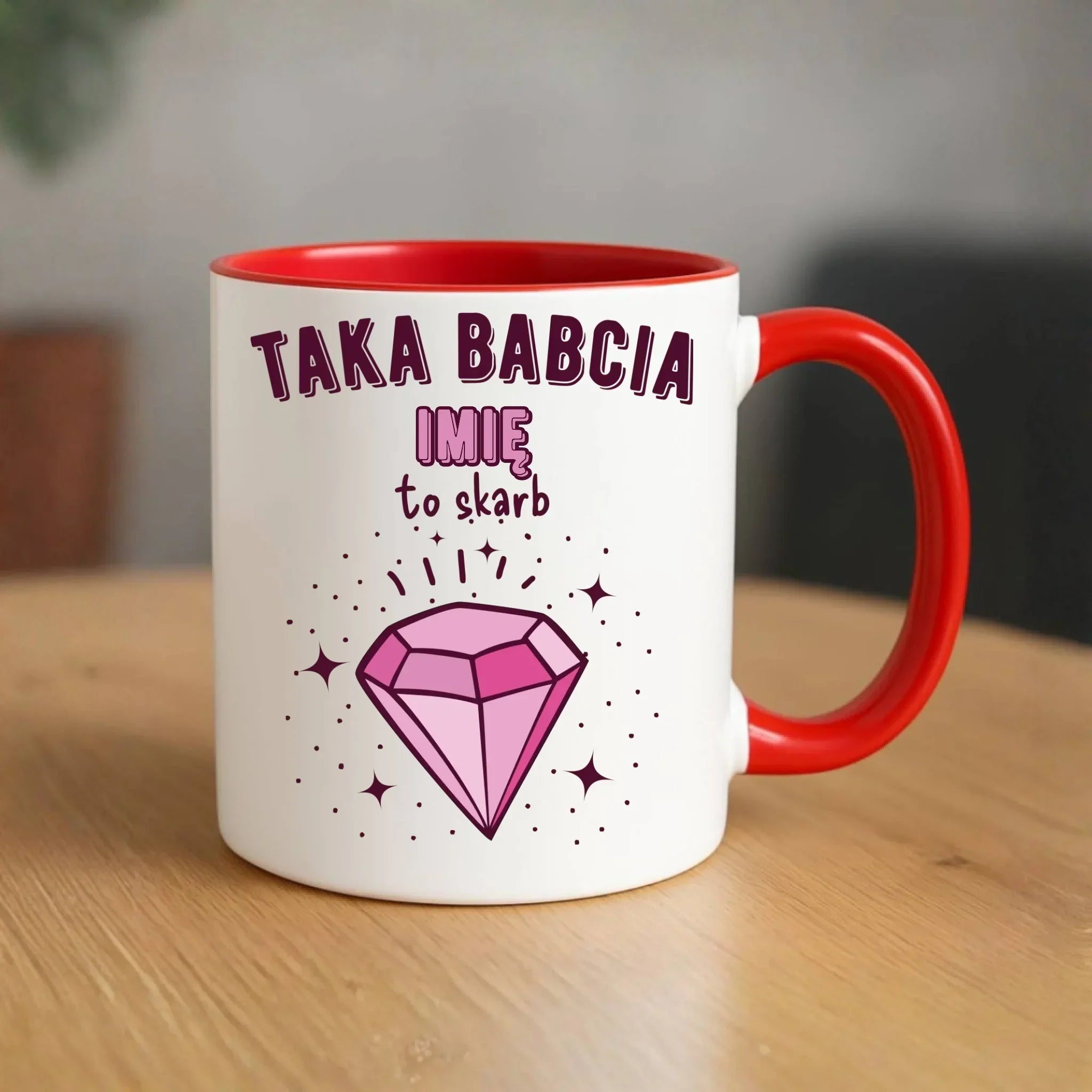 Kubek dla babci - Taka Babcia to skarb - personalizowany B06 - StoryCups.pl