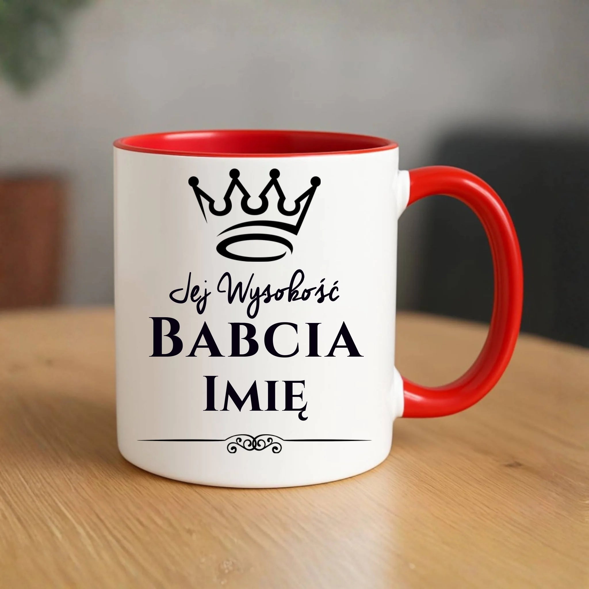 Kubek dla babci - Jej Wysokość Babcia - personalizowany B11