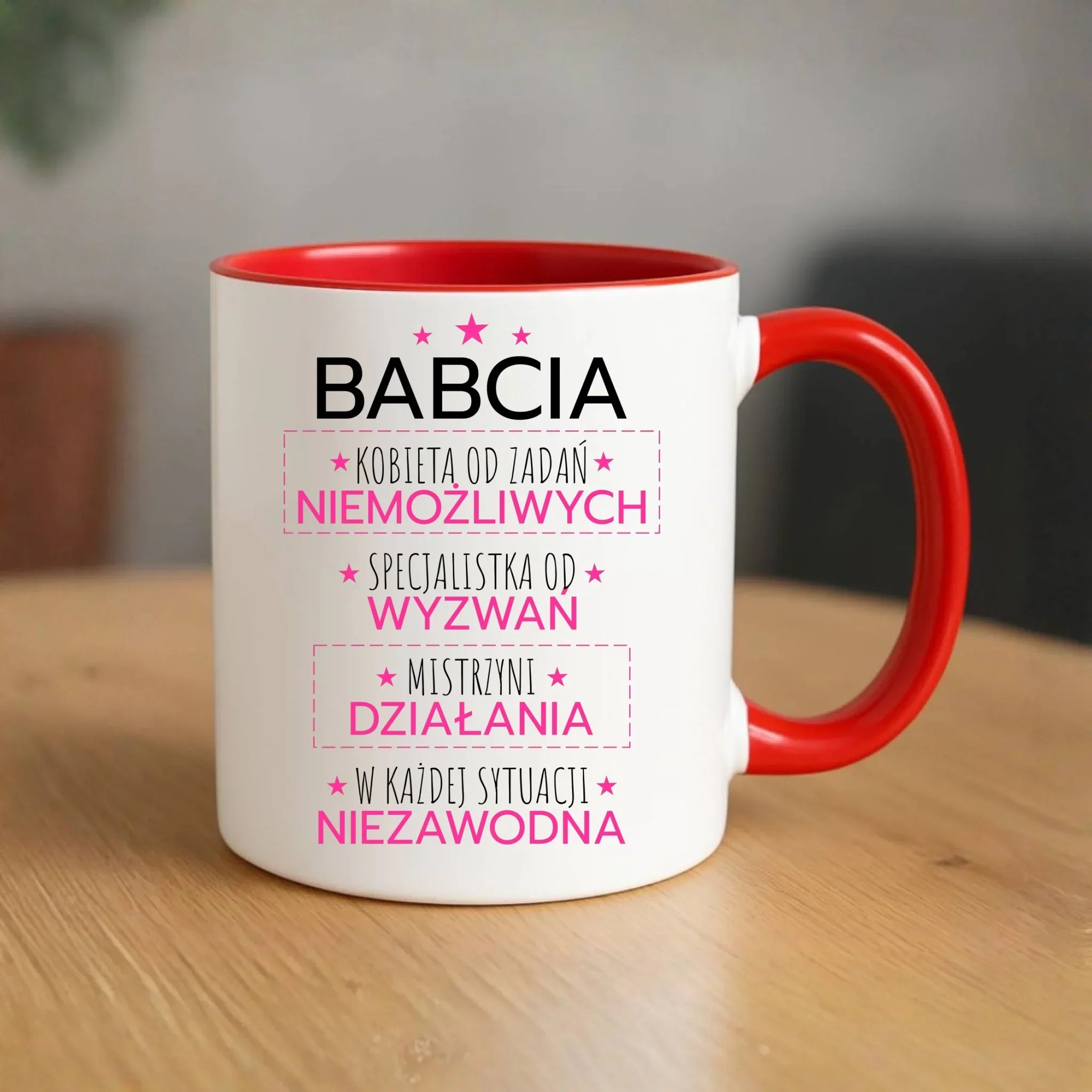 Kubek dla babci - Babcia kobieta od zadań niemożliwych B30 - StoryCups.pl