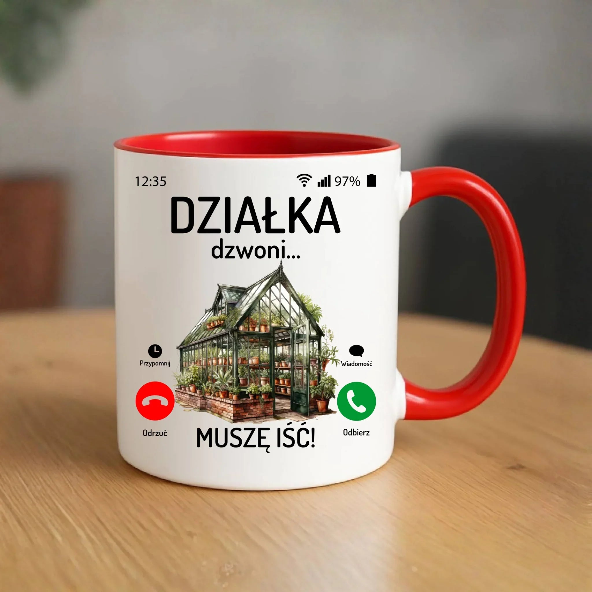 Kubek dla babci - Działka dzwoni muszę iść B41 - StoryCups.pl