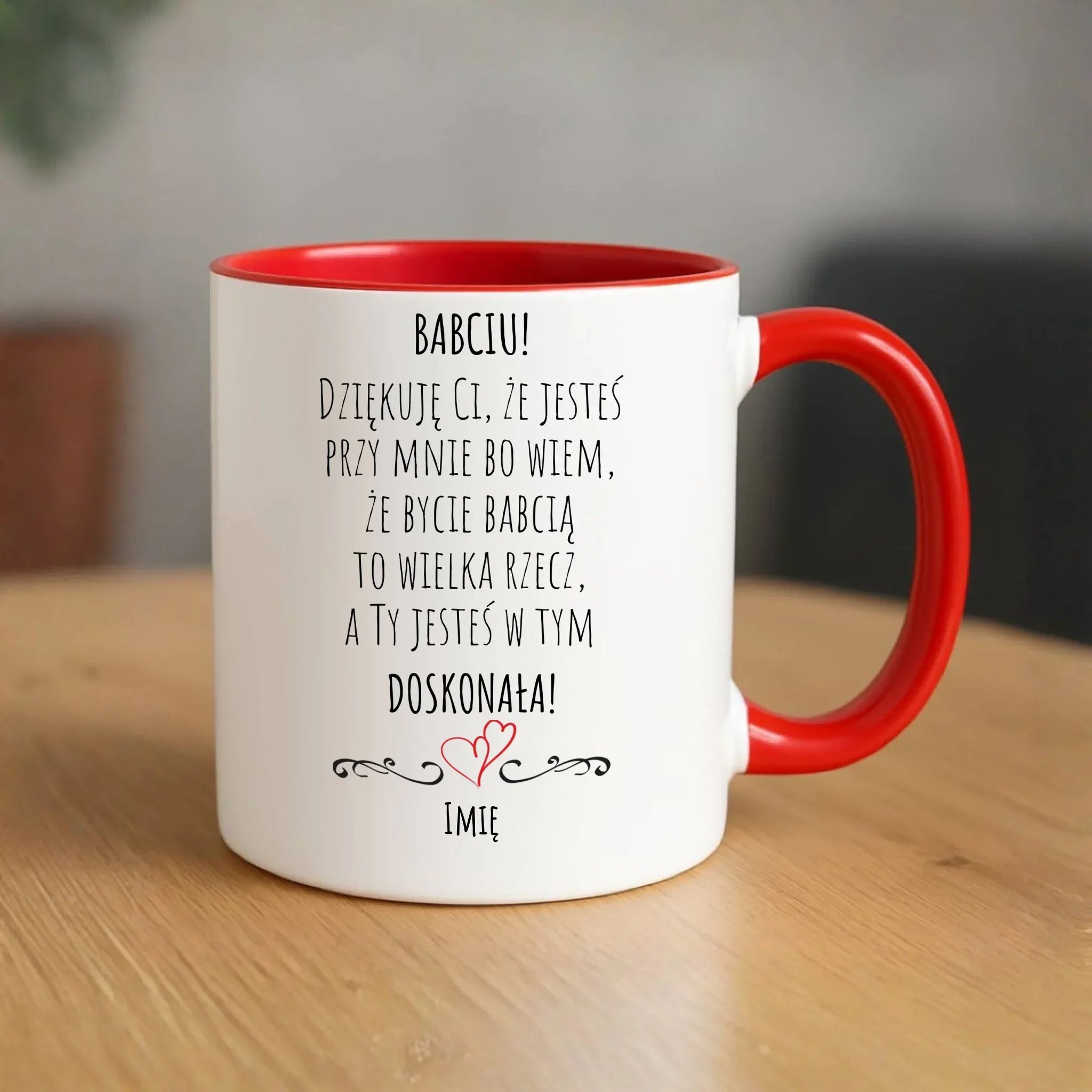 Kubek dla babci - Babciu jesteś doskonała dedykacja - personalizowany B22 - StoryCups.pl