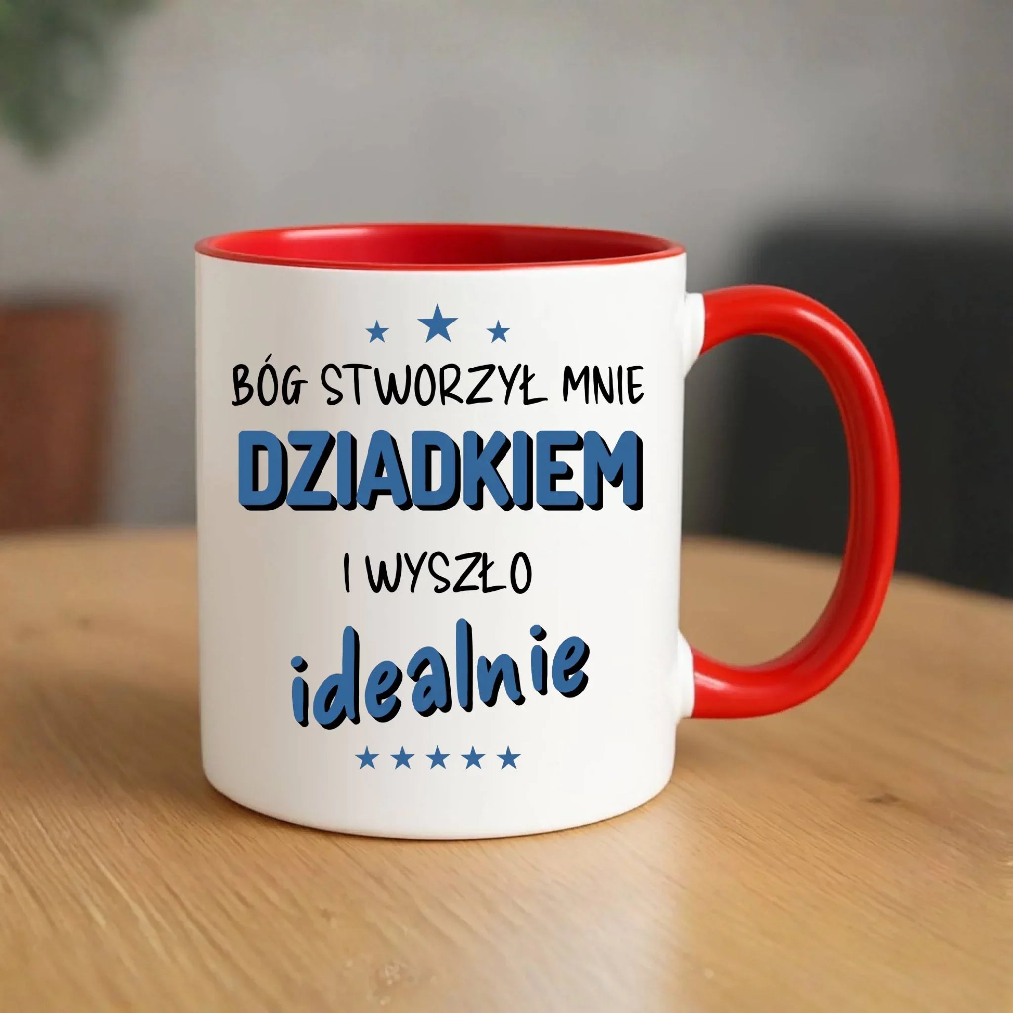 Kubek dla dziadka - Bóg stworzył mnie dziadkiem i wyszło idealnie D08 - StoryCups.pl