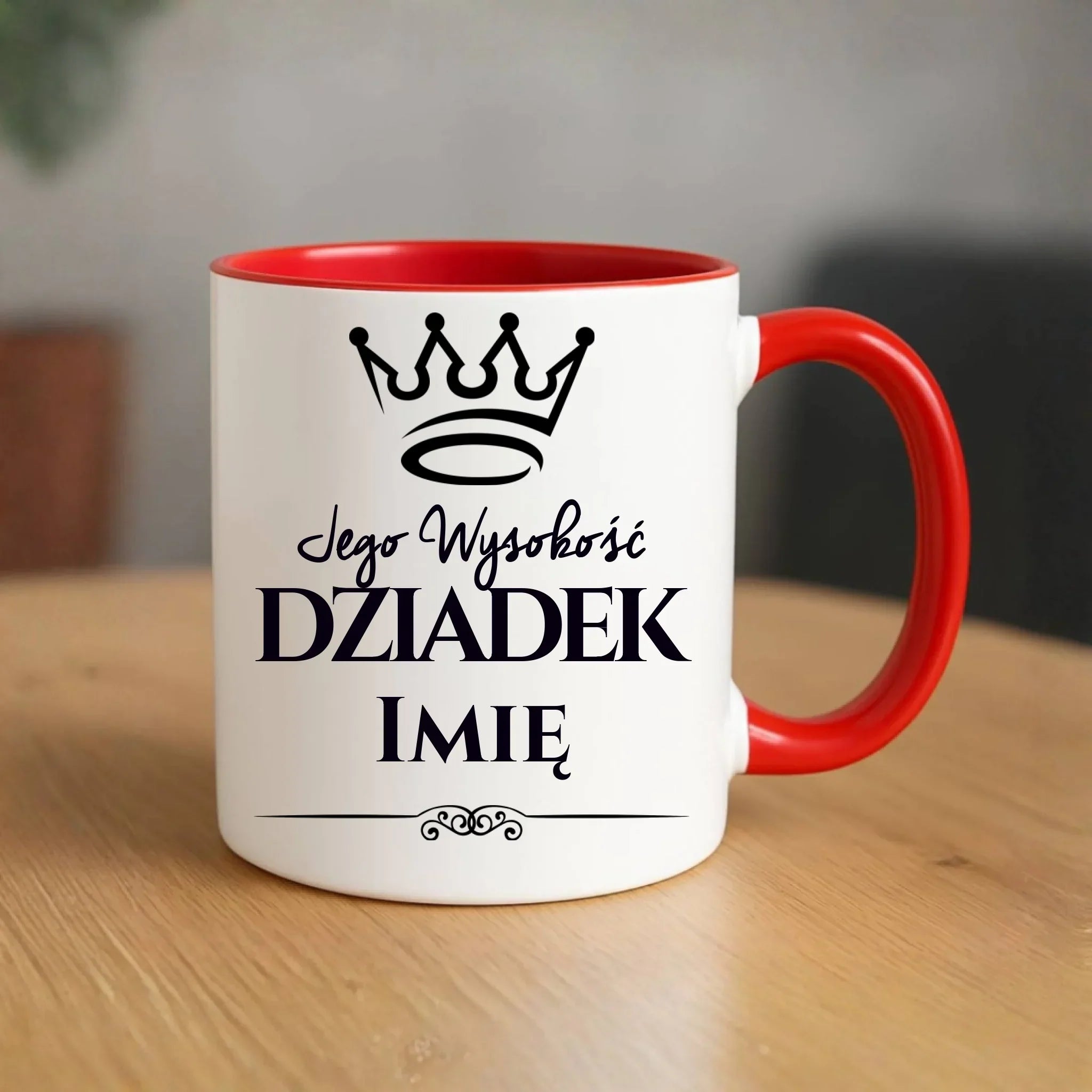 Kubek dla dziadka - Jego Wysokość dziadek - personalizowany D11 - StoryCups.pl