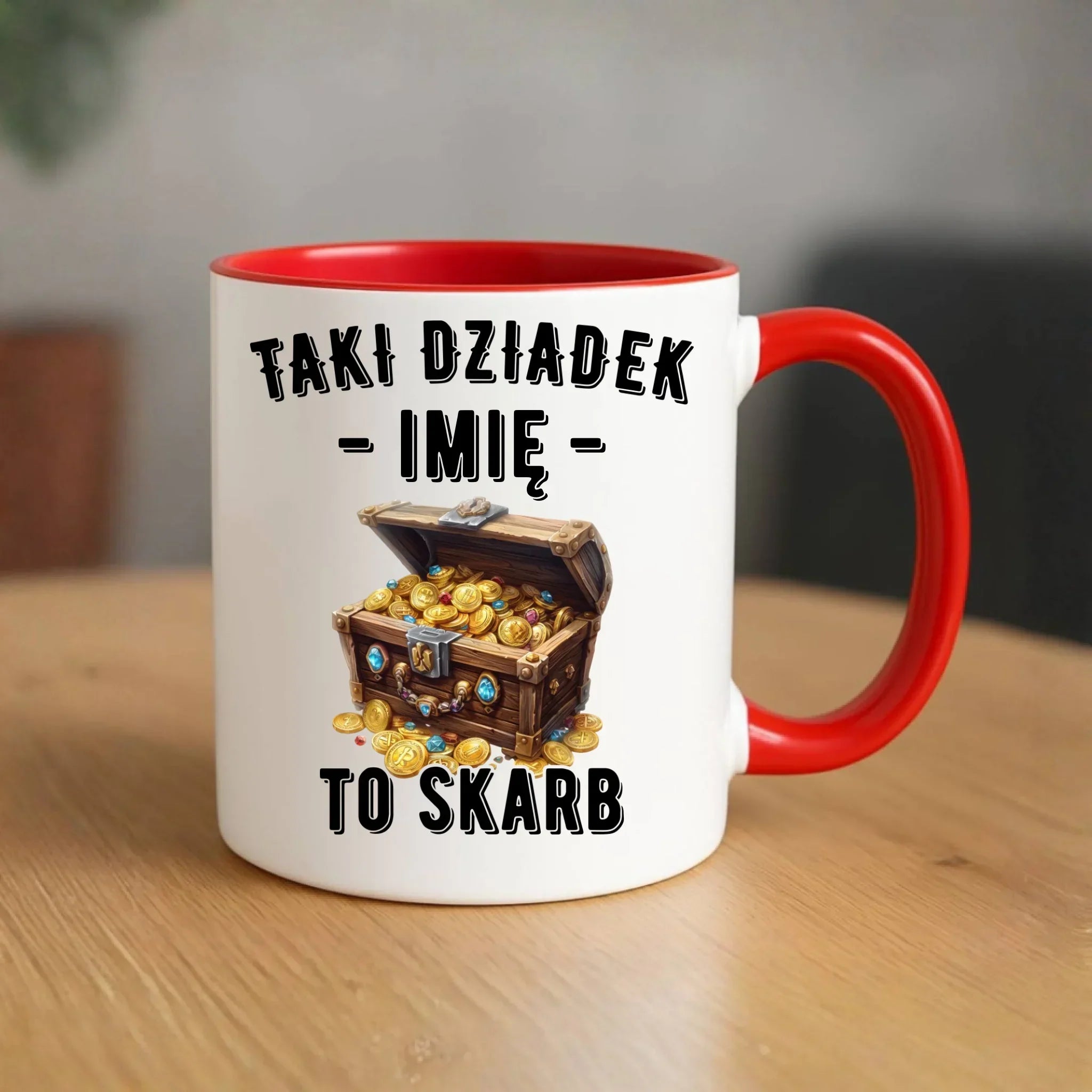 Kubek dla dziadka - Taki dziadek to skarb - personalizowany D19 - StoryCups.pl