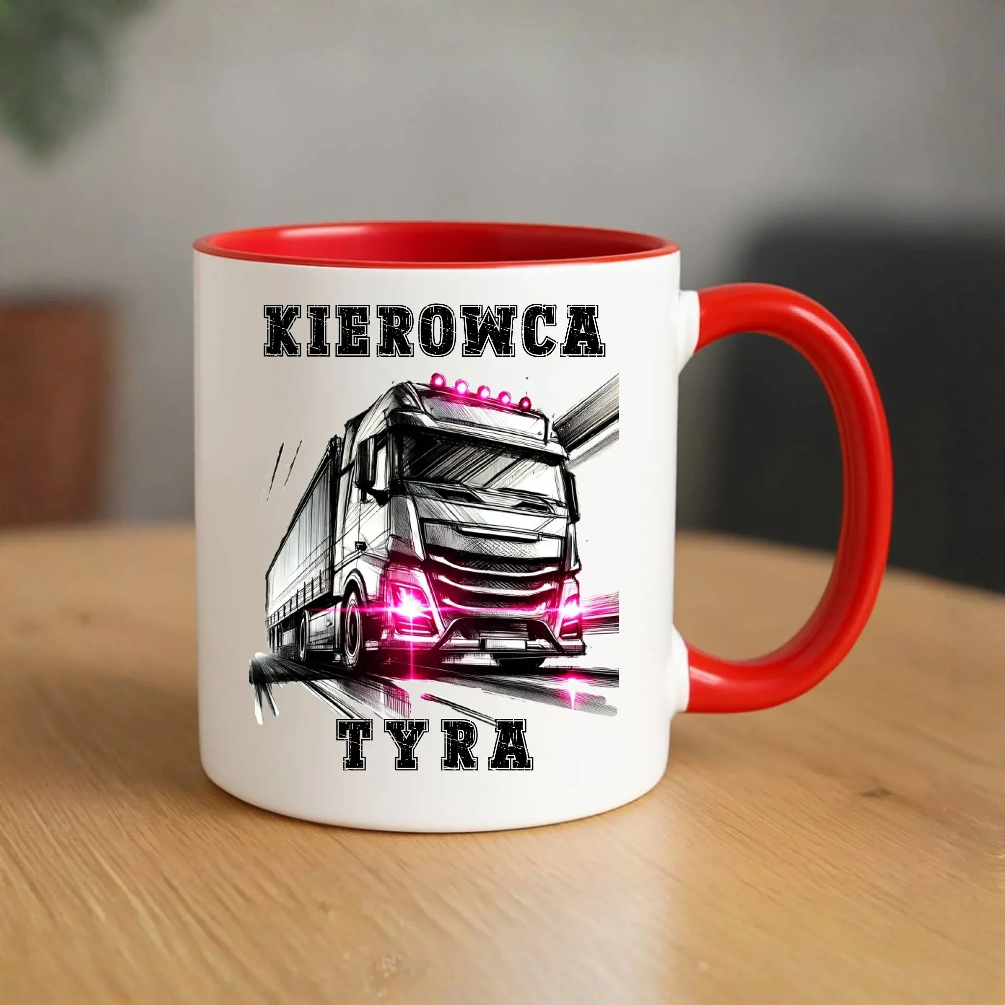 Kubek dla kobiety kierowcy ciężarówki - Kierowca tyra ZKT15 - StoryCups.pl