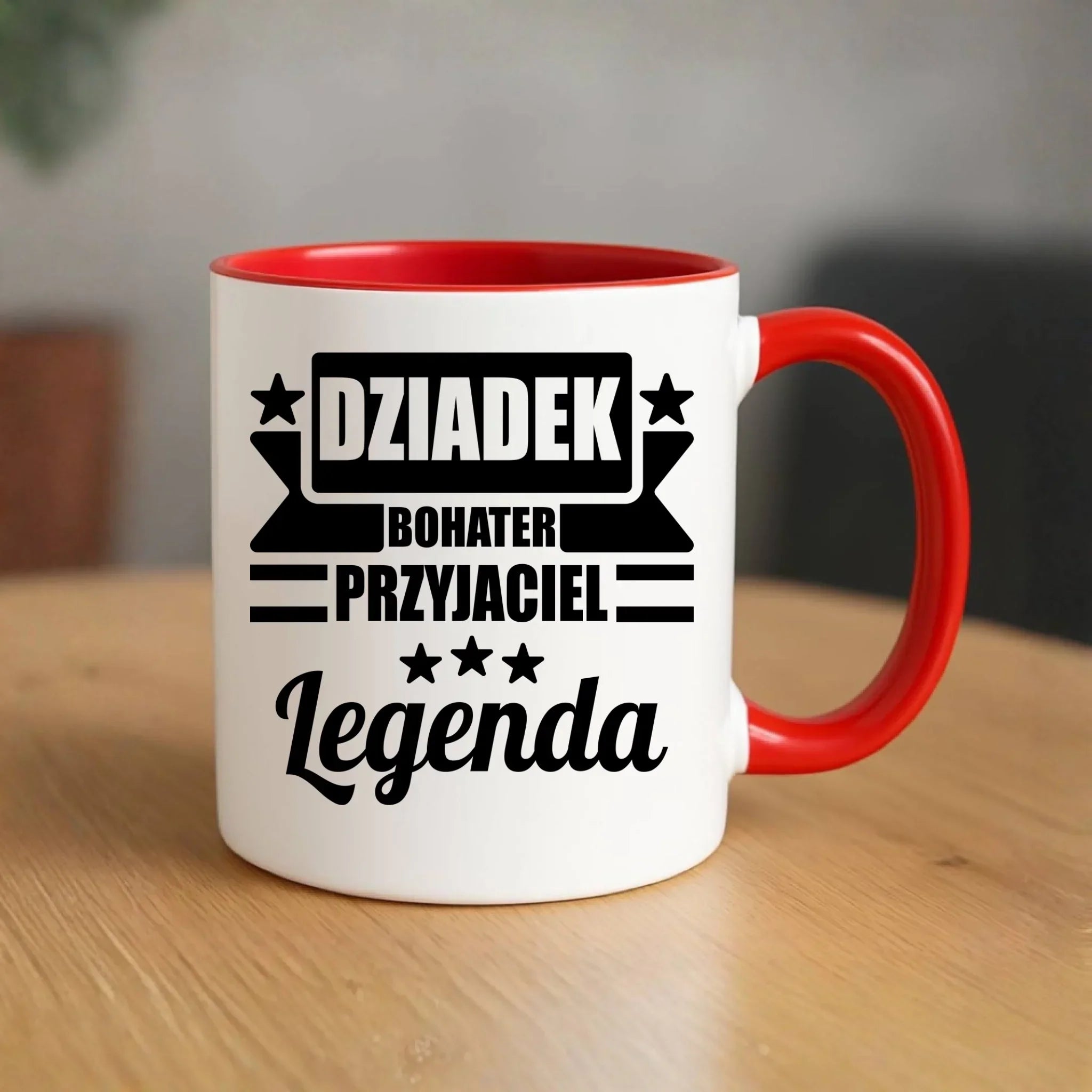 Kubek dla dziadka - Bohater przyjaciel legenda D20 - StoryCups.pl