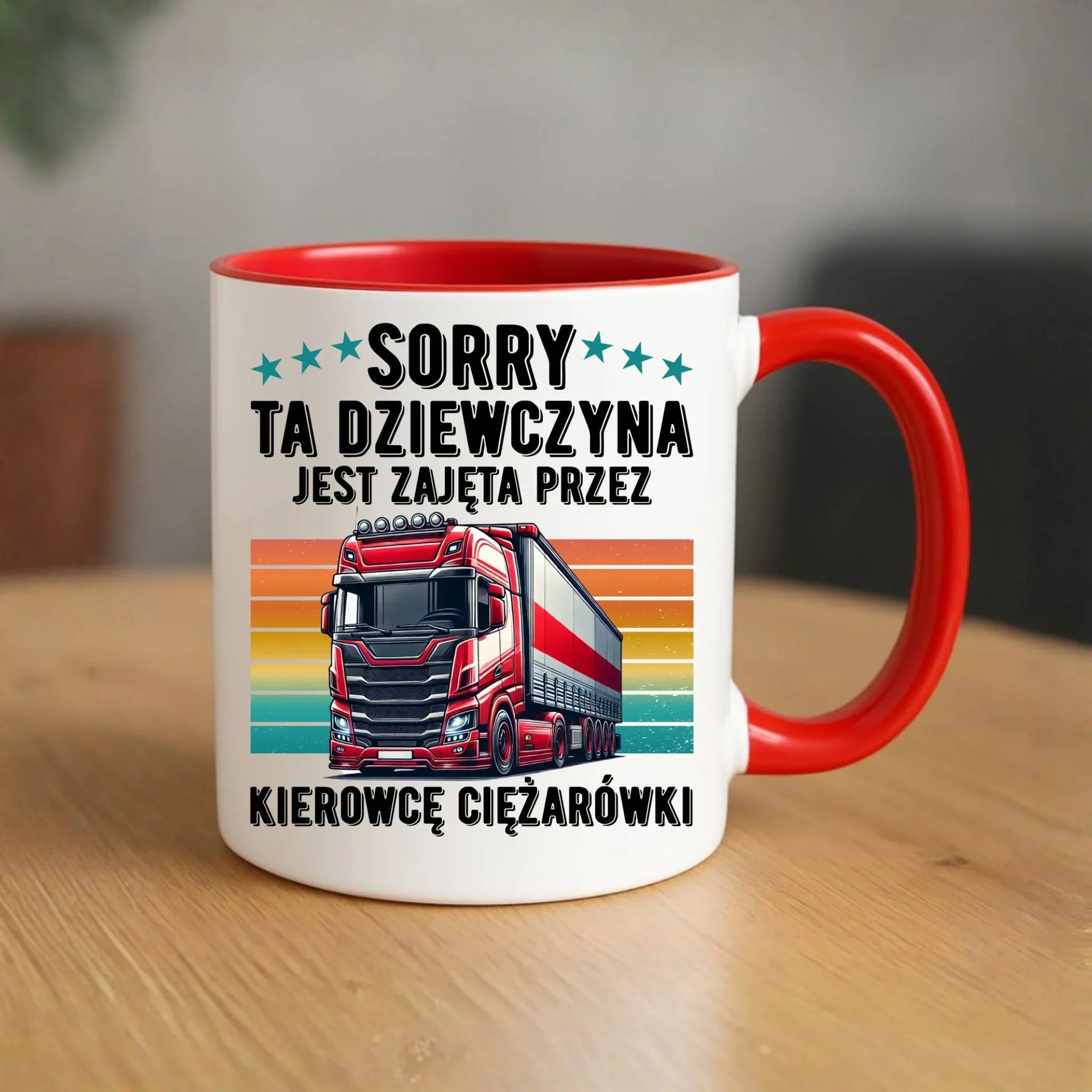 Kubek - Ta dziewczyna jest zajęta przez kierowcę ciężarówki ZKT12 - StoryCups.pl