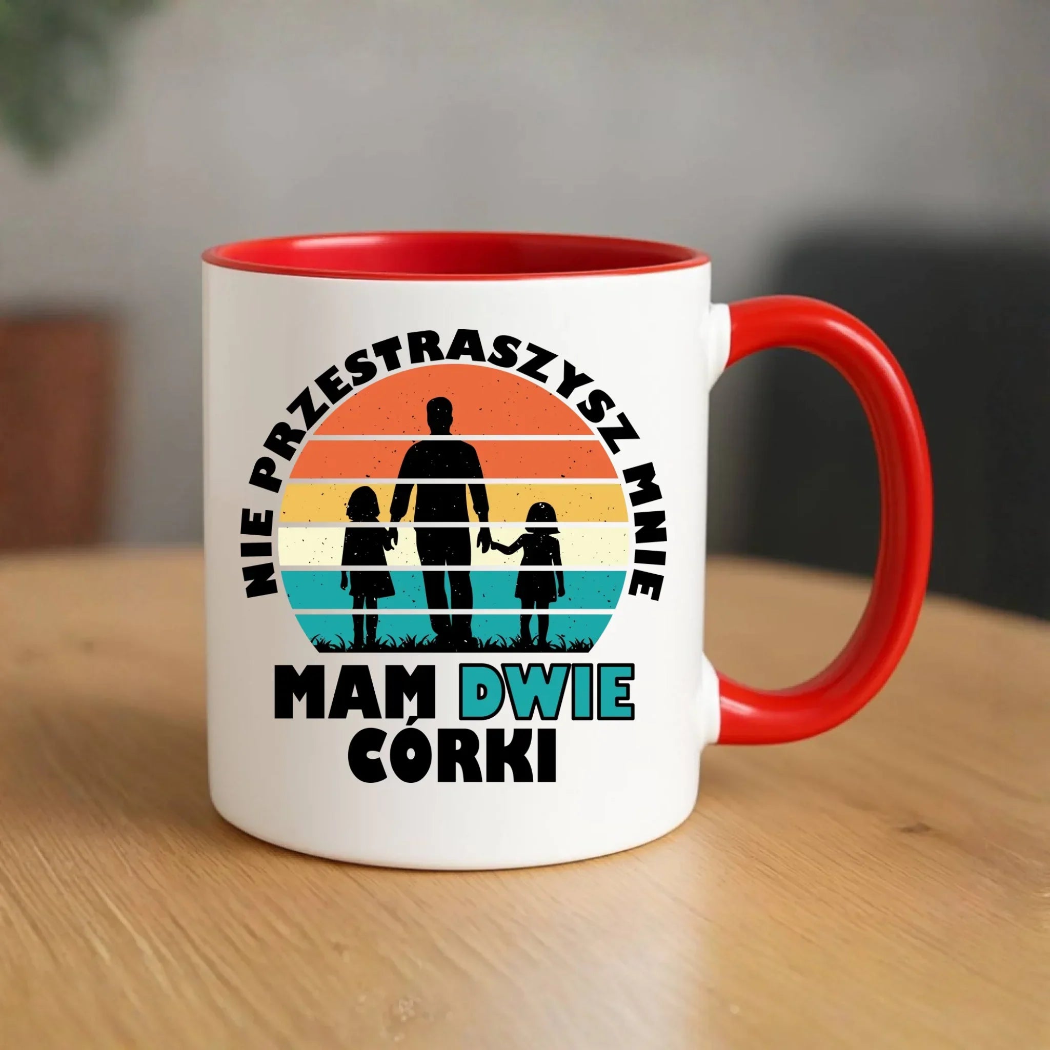 Kubek dla taty - Nie przestraszysz mnie mam dwie córki DT02 - StoryCups.pl