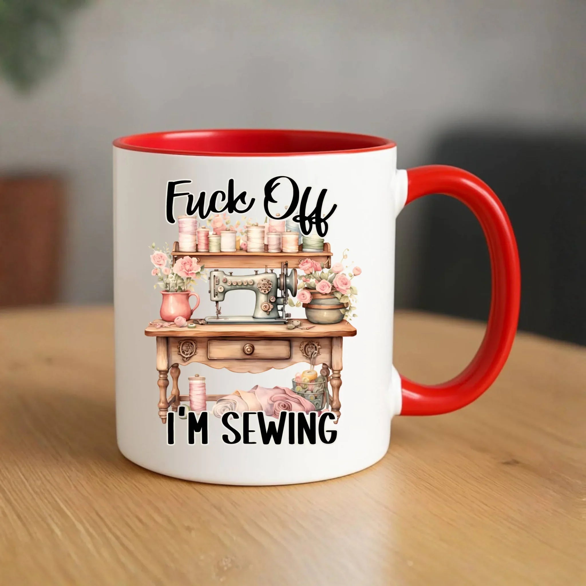 Kubek szyciowy dla krawcowej – Fck off im sewing HS16 - StoryCups.pl