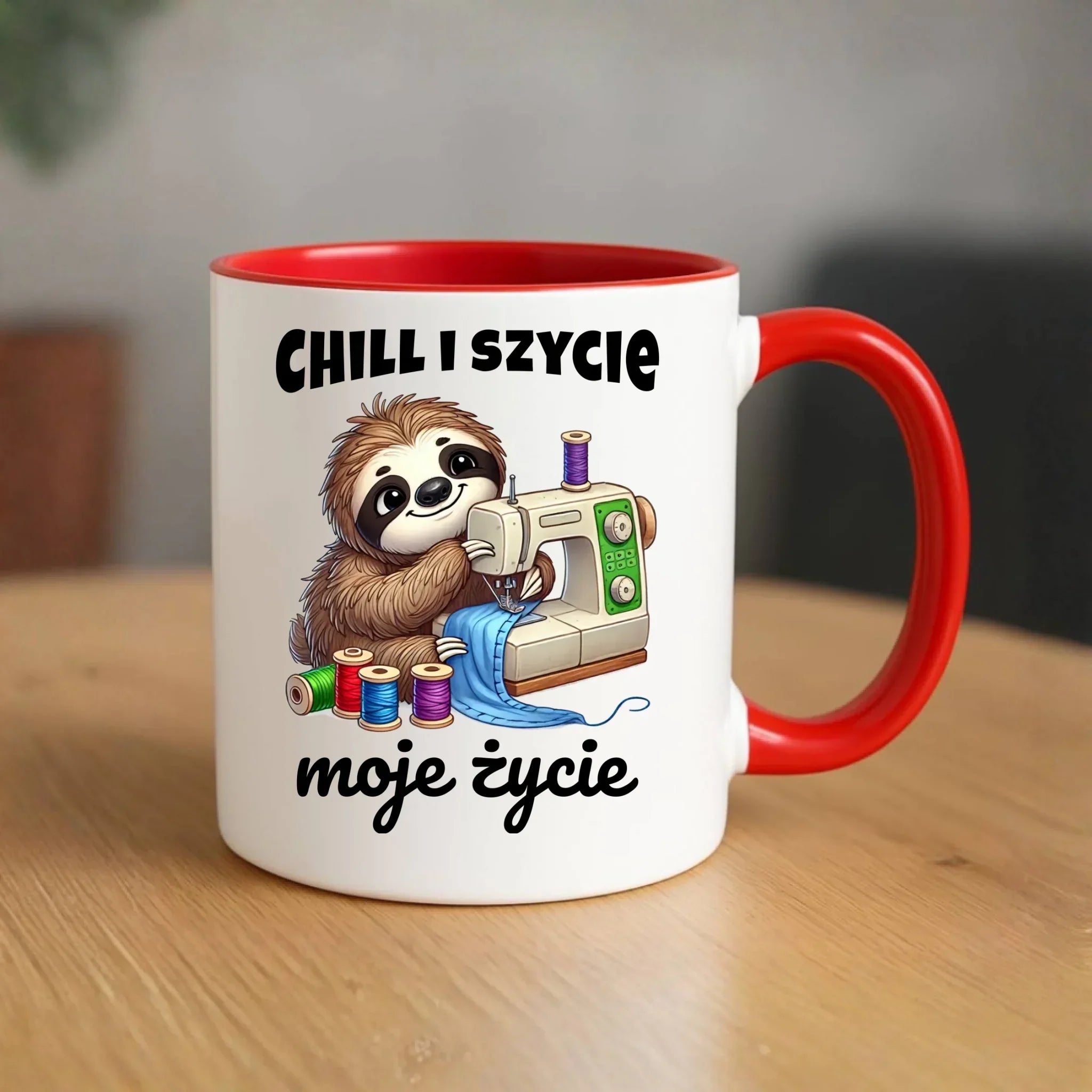 Kubek szyciowy dla krawcowej – Chill i szycie moje życie HS17 - StoryCups.pl