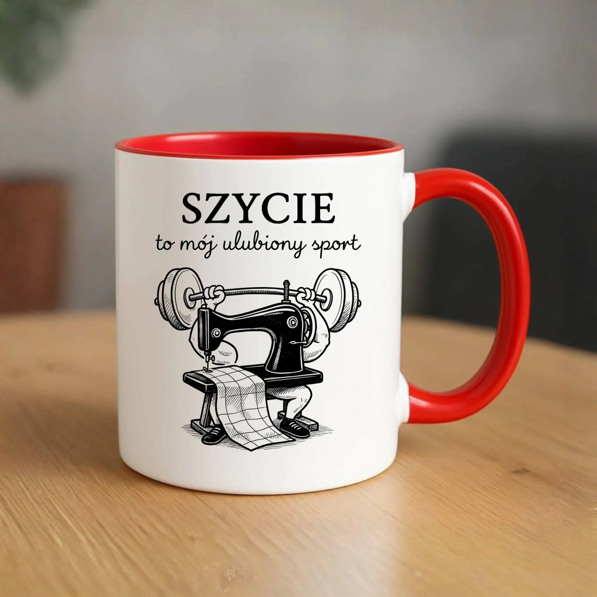 Kubek szyciowy dla krawcowej – Szycie to mój ulubiony sport HS23 - StoryCups.pl