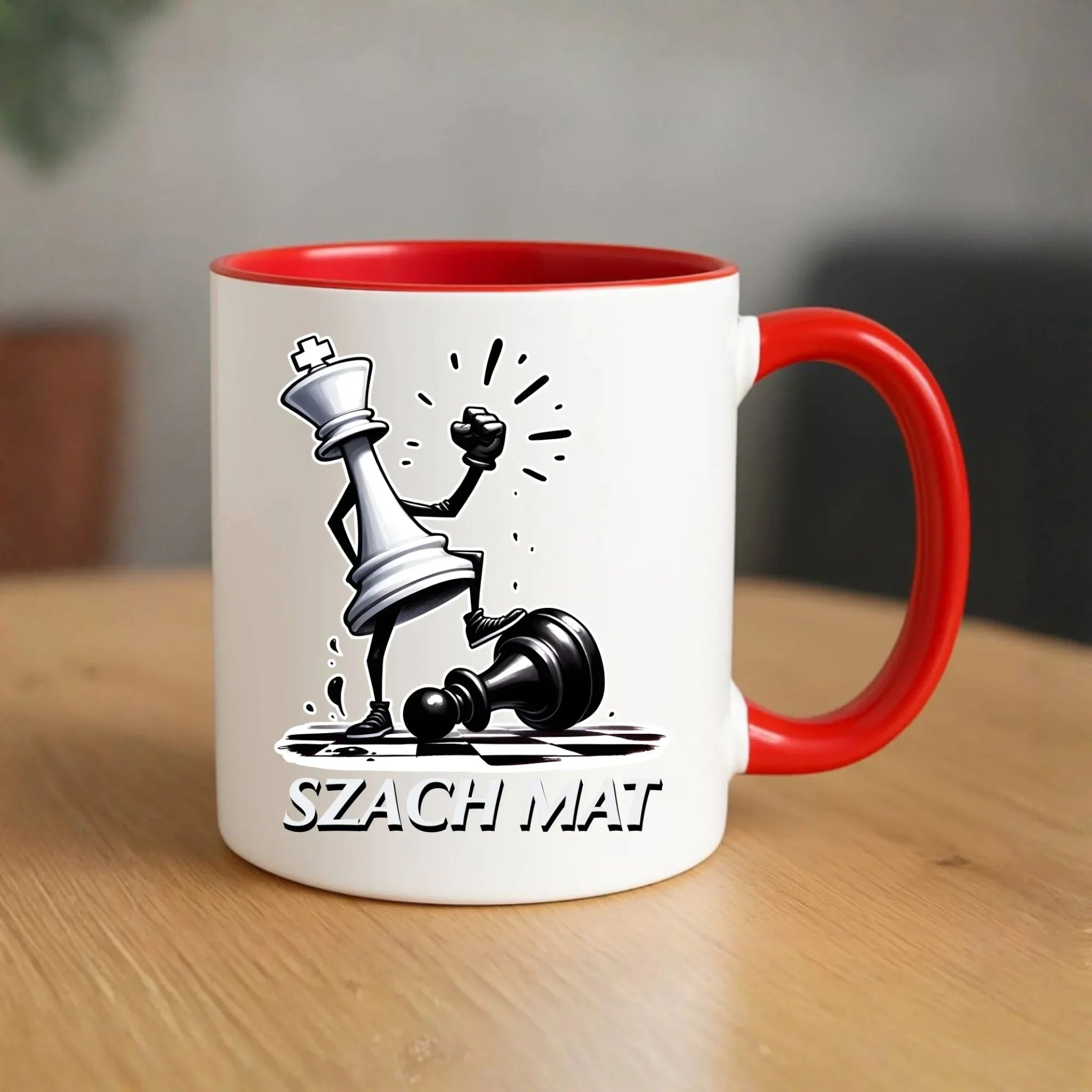 Kubek dla szachisty - Szach mat HSZ07 - StoryCups.pl