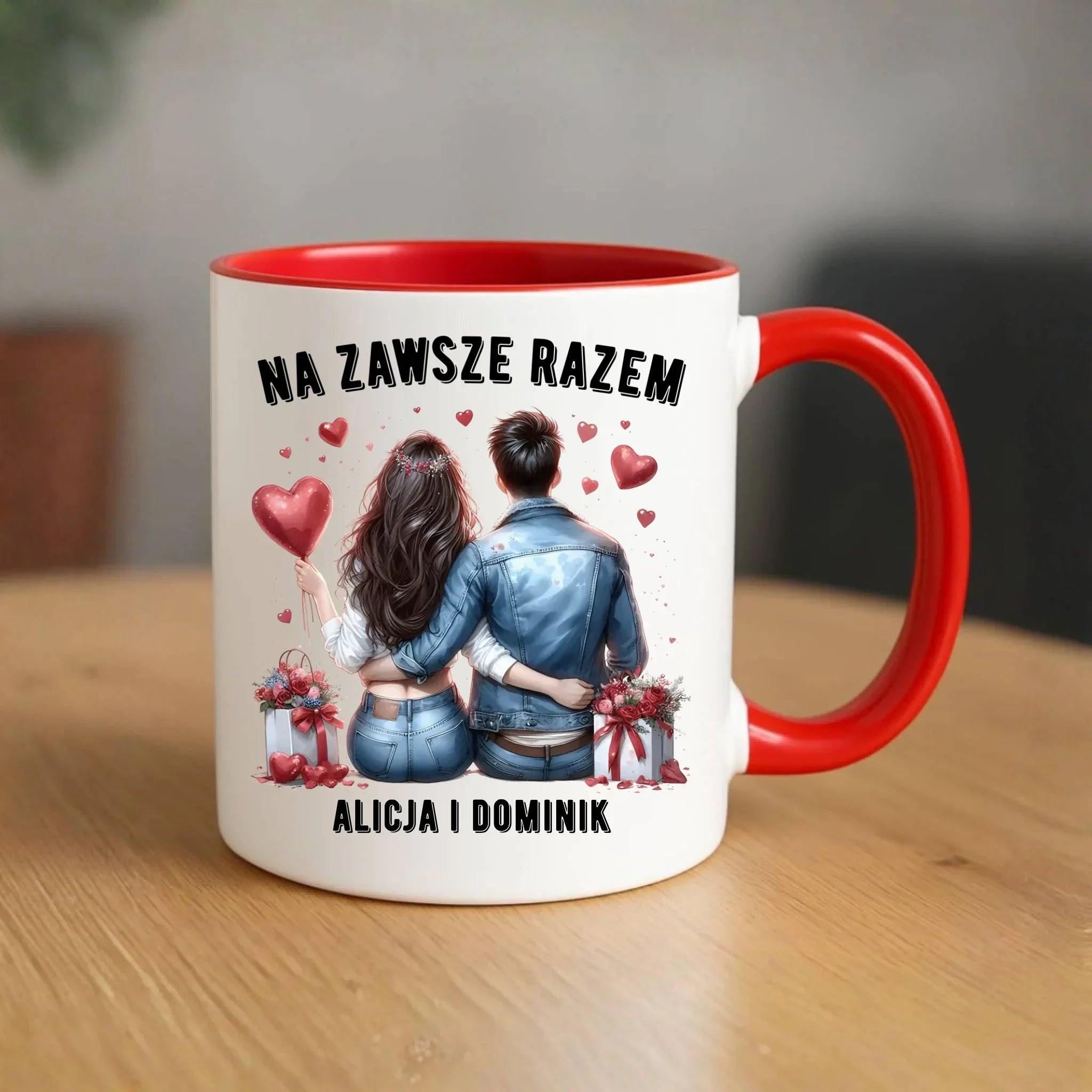 Kubek dla par - Na zawsze razem - personalizowany W07 - StoryCups.pl