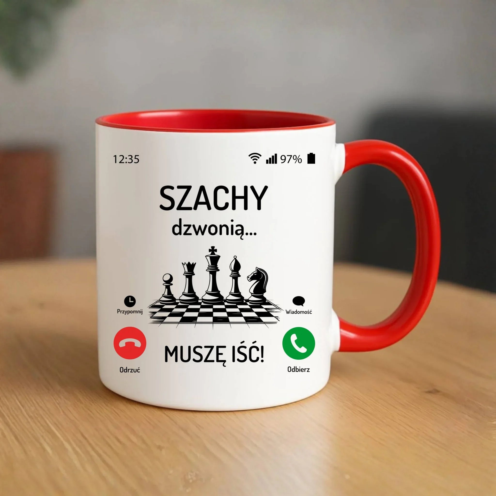 Kubek dla szachisty - Szachy dzwonią HSZ04 - StoryCups.pl