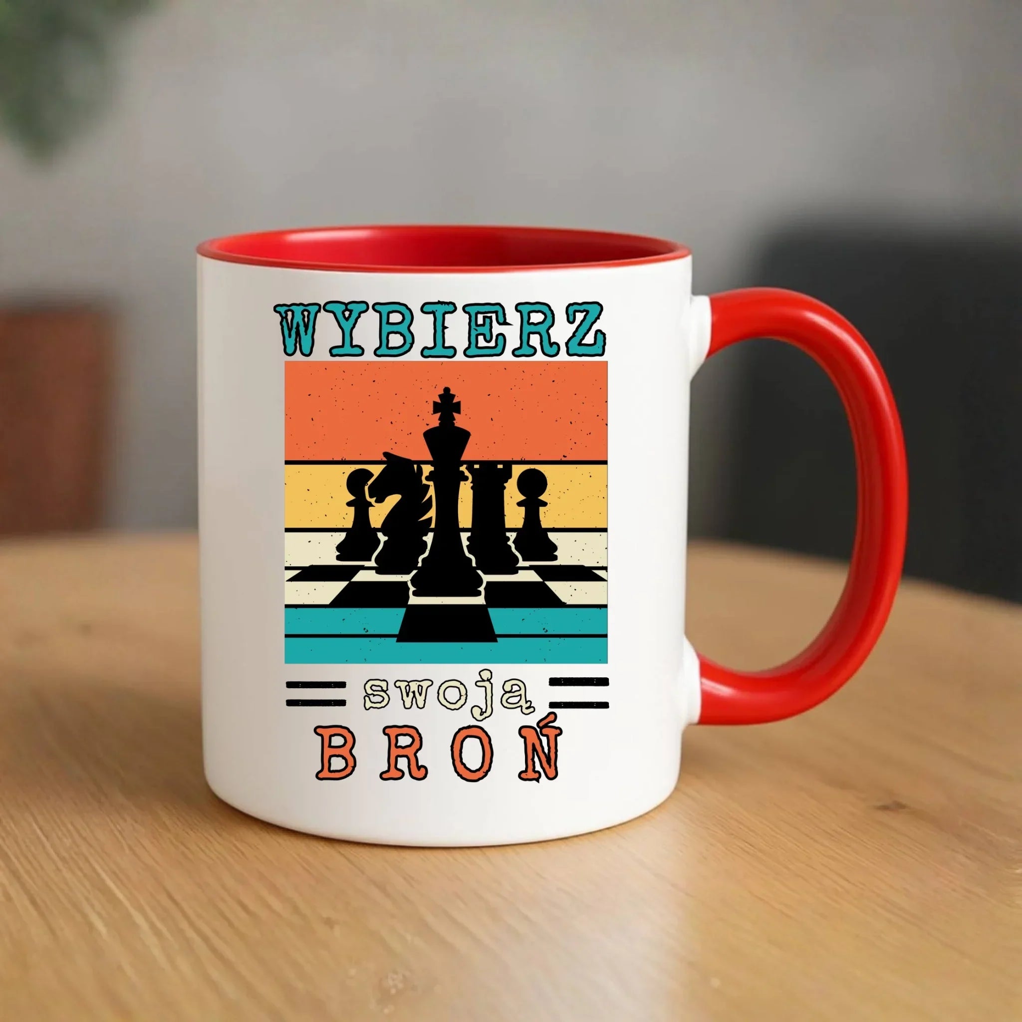 Kubek dla szachisty - Wybierz swoją broń HSZ05 - StoryCups.pl