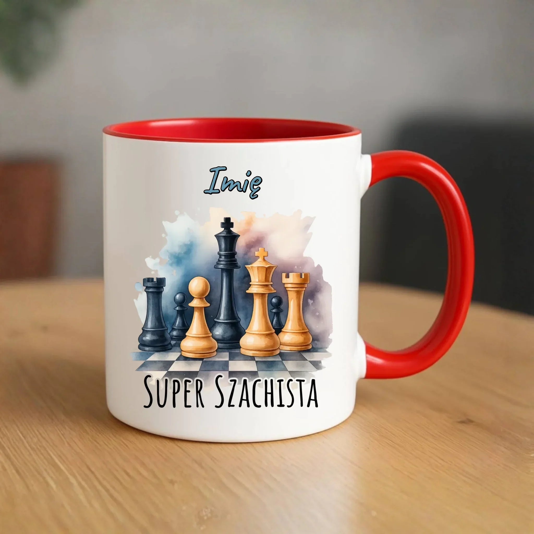 Kubek dla szachisty - Super szachista - personalizowany HSZ12 - StoryCups.pl