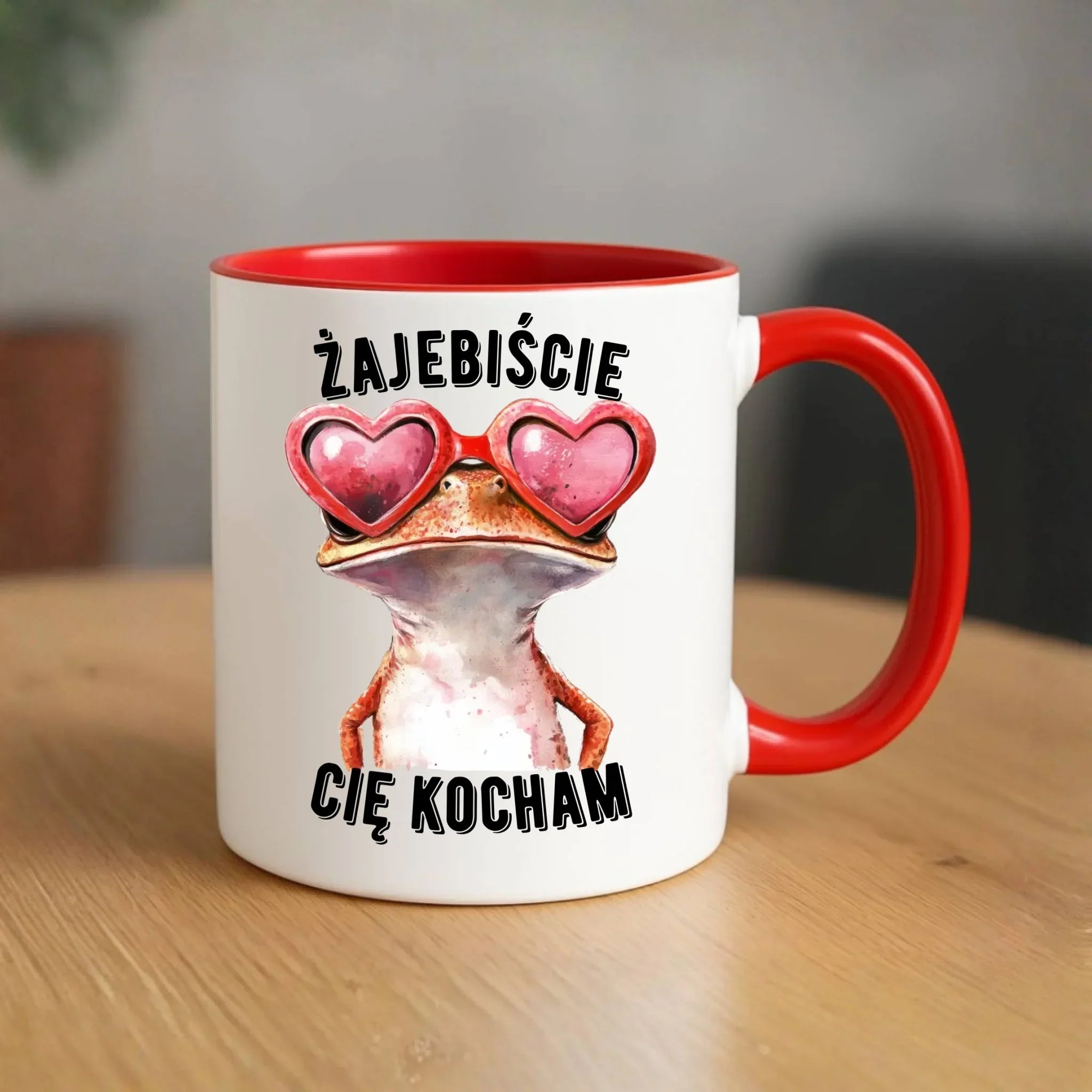 Kubek dla par - Żajebiście Cię Kocham Żaba W17 - StoryCups.pl