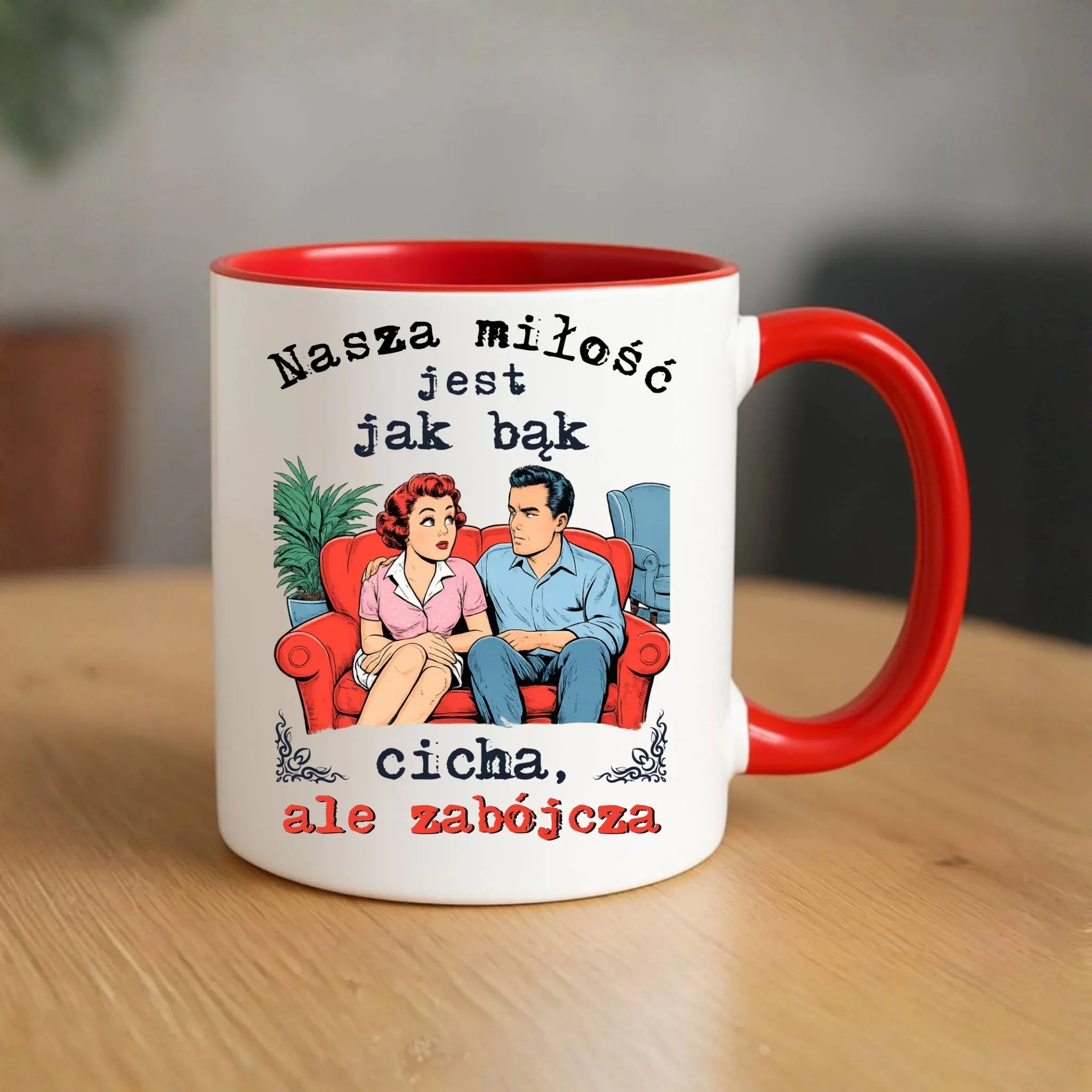 Kubek dla par - Nasza miłość jest jak bąk W70 - StoryCups.pl