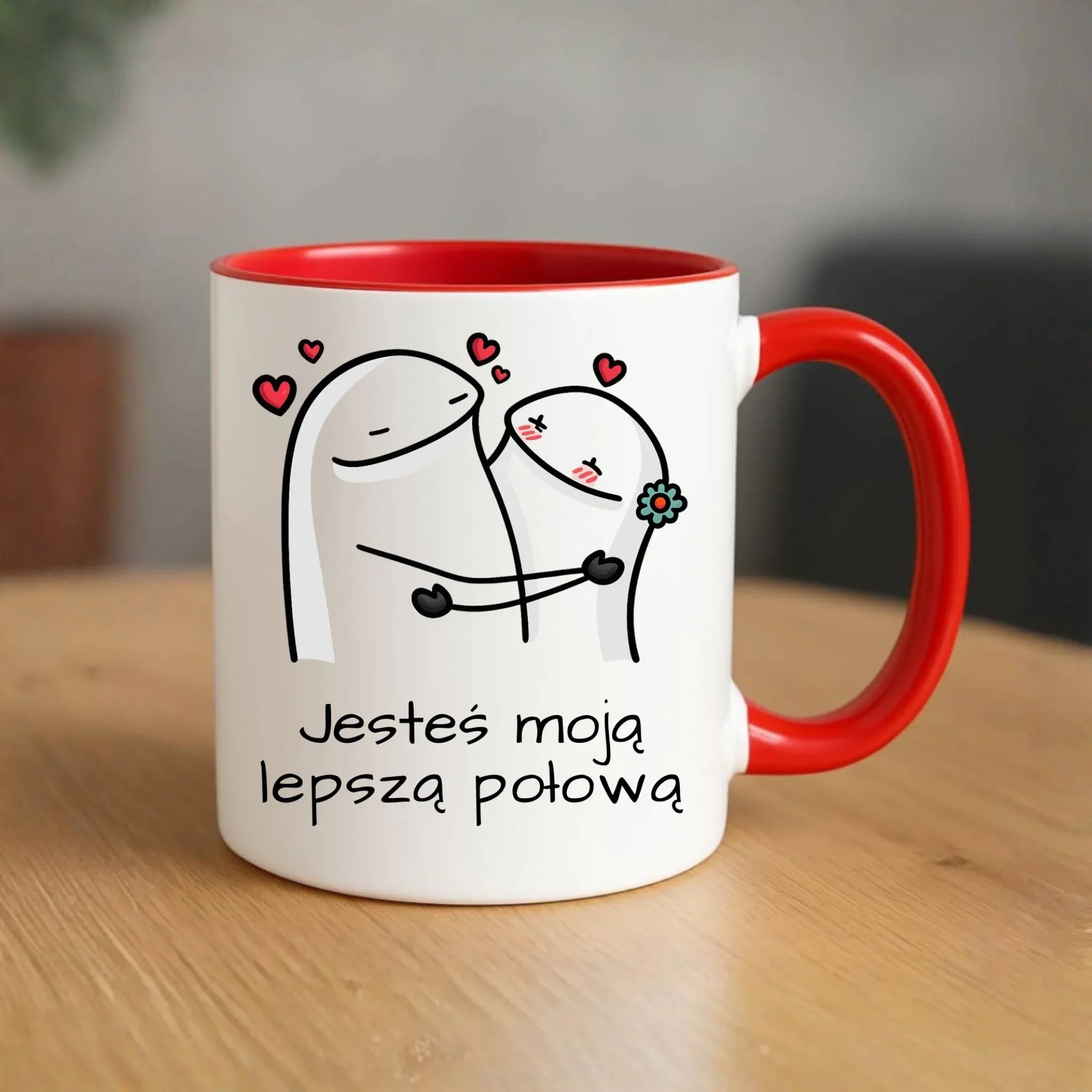Kubek dla par - Jesteś moją lepszą połową W87 - StoryCups.pl