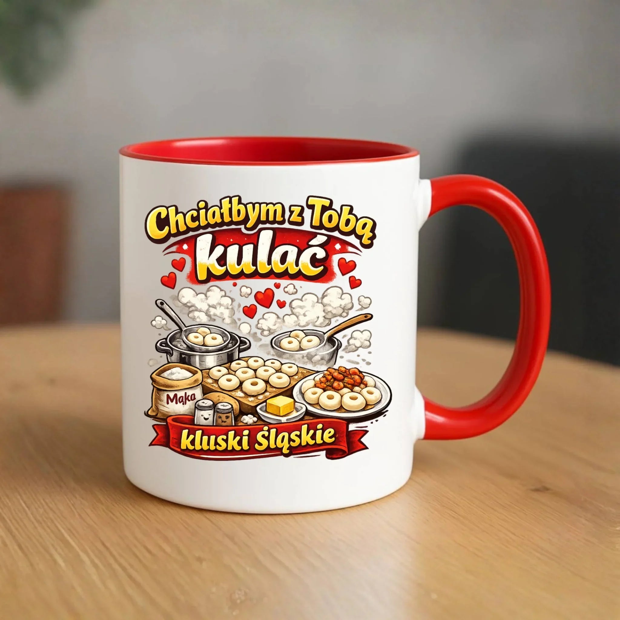 Kubek - Chciałbym z Tobą kulać kluski śląskie W90 - StoryCups.pl
