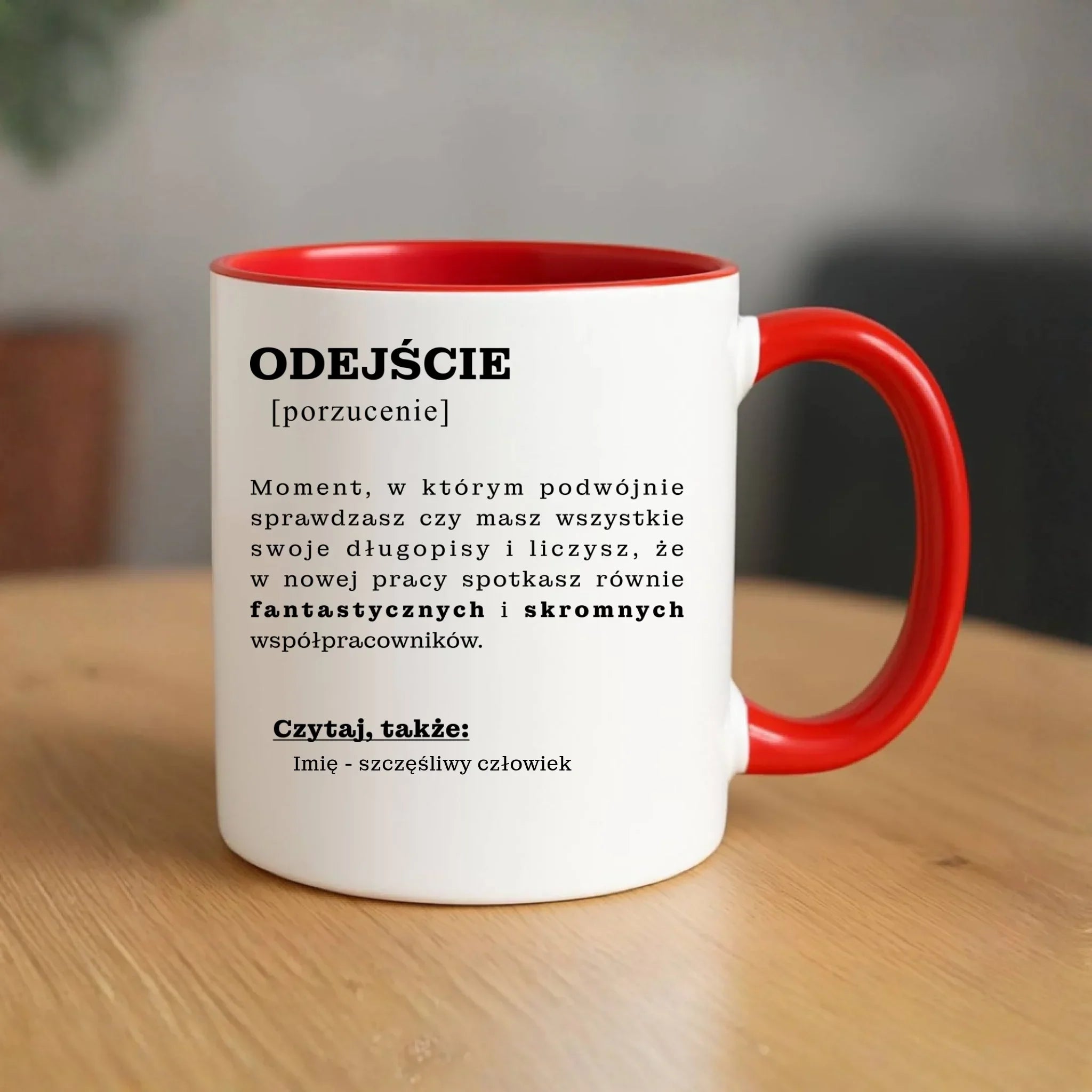 Kubek - Odejście z pracy [porzucenie] - personalizowany OP01 - StoryCups.pl