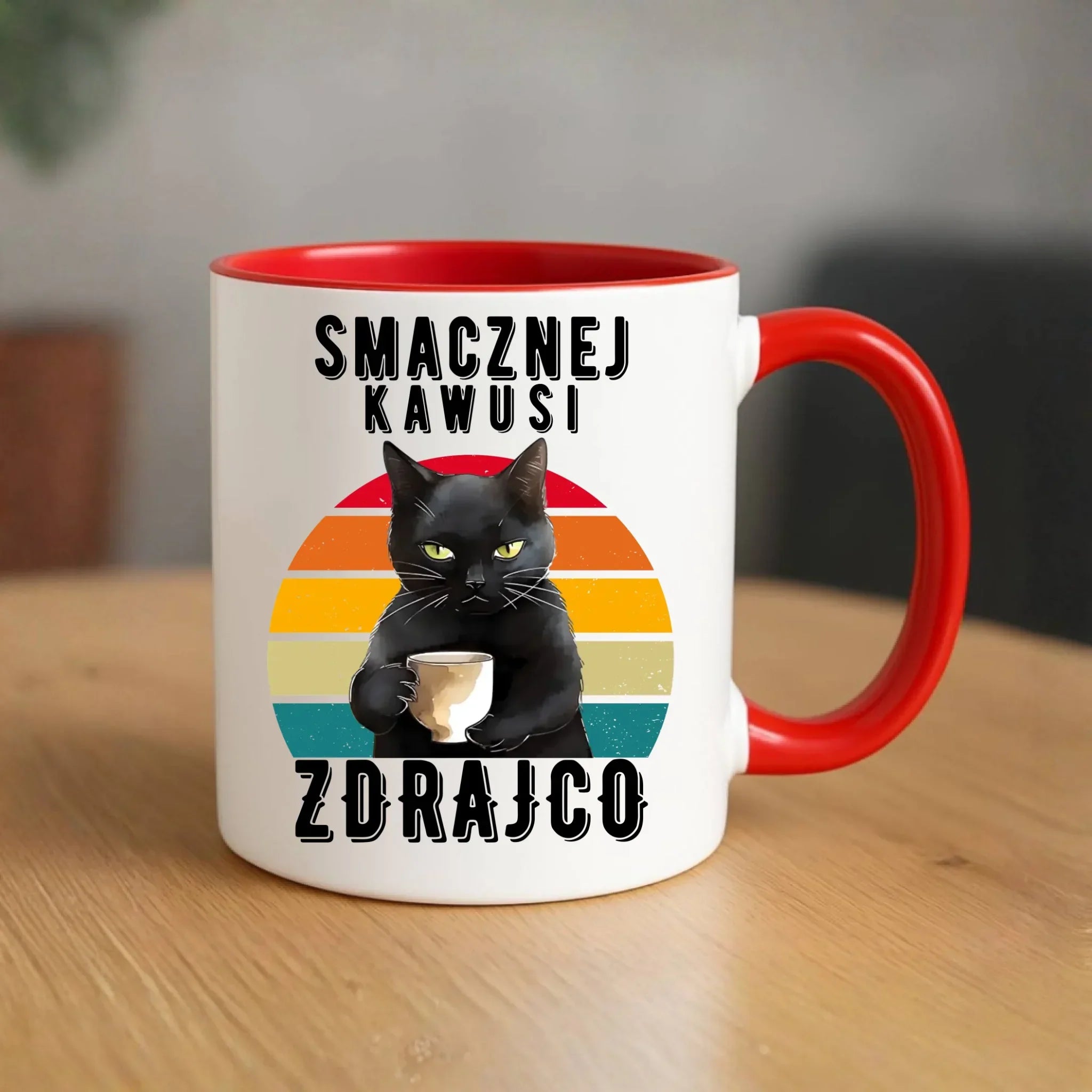 Kubek na odejście z pracy - Smacznej kawusi zdrajco OP03 - StoryCups.pl