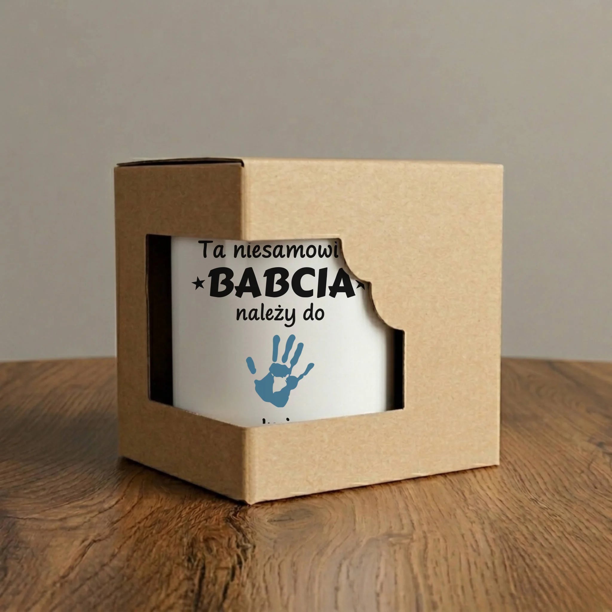 Kubek dla babci – Babcia należy do wnuków 1–6 imion – personalizowany B33