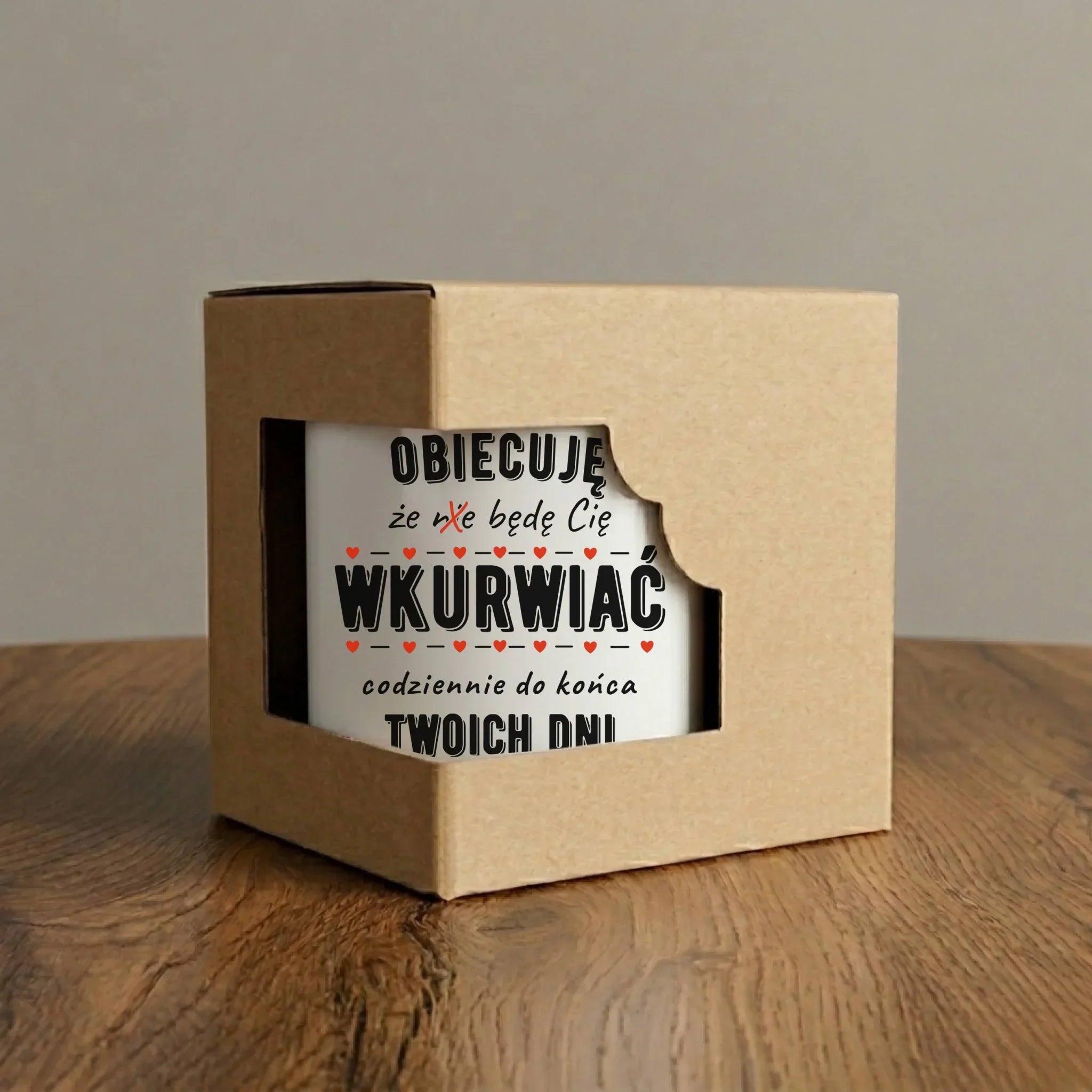 Kubek dla par - Obiecuję, że będę Cię wku*rwiać codziennie - bez cenzury W65 - StoryCups.pl