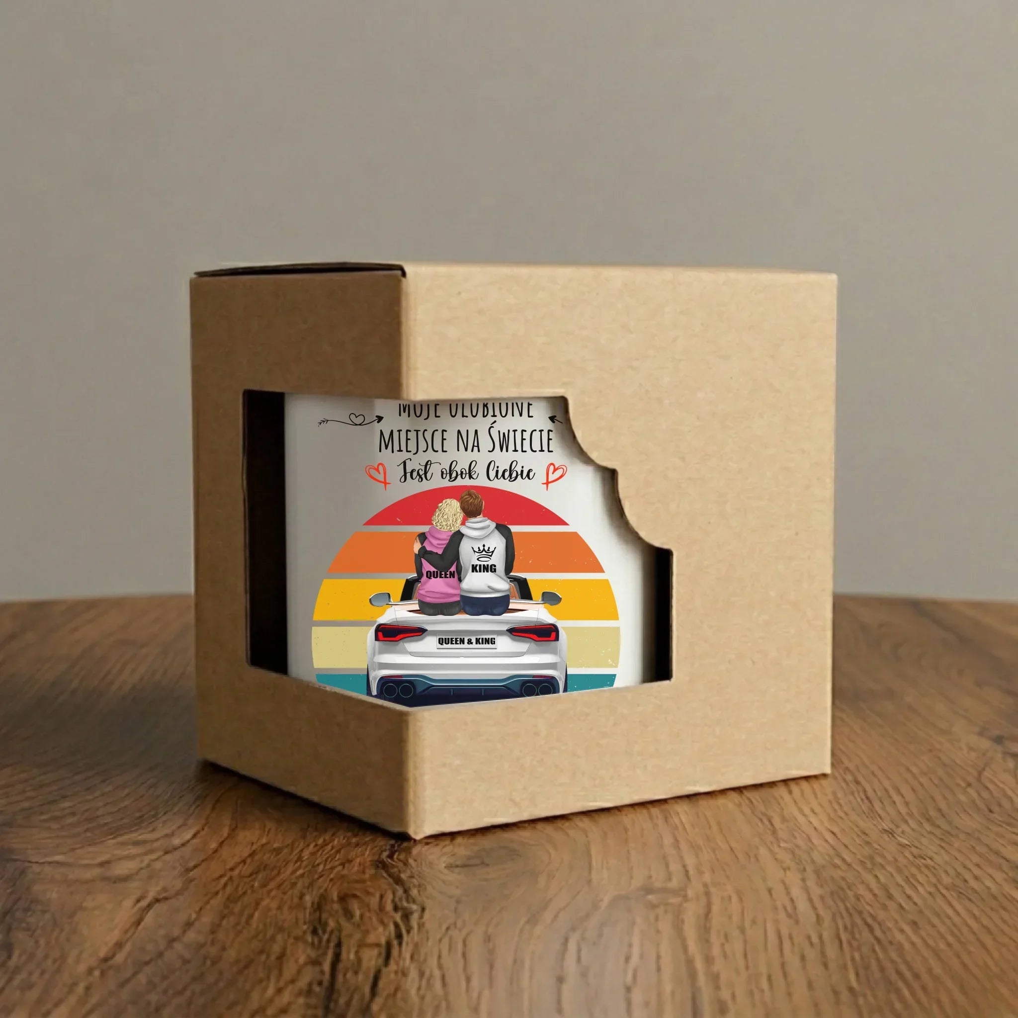 Kubek dla par - Moje ulubione miejsce - personalizowany W06 - StoryCups.pl