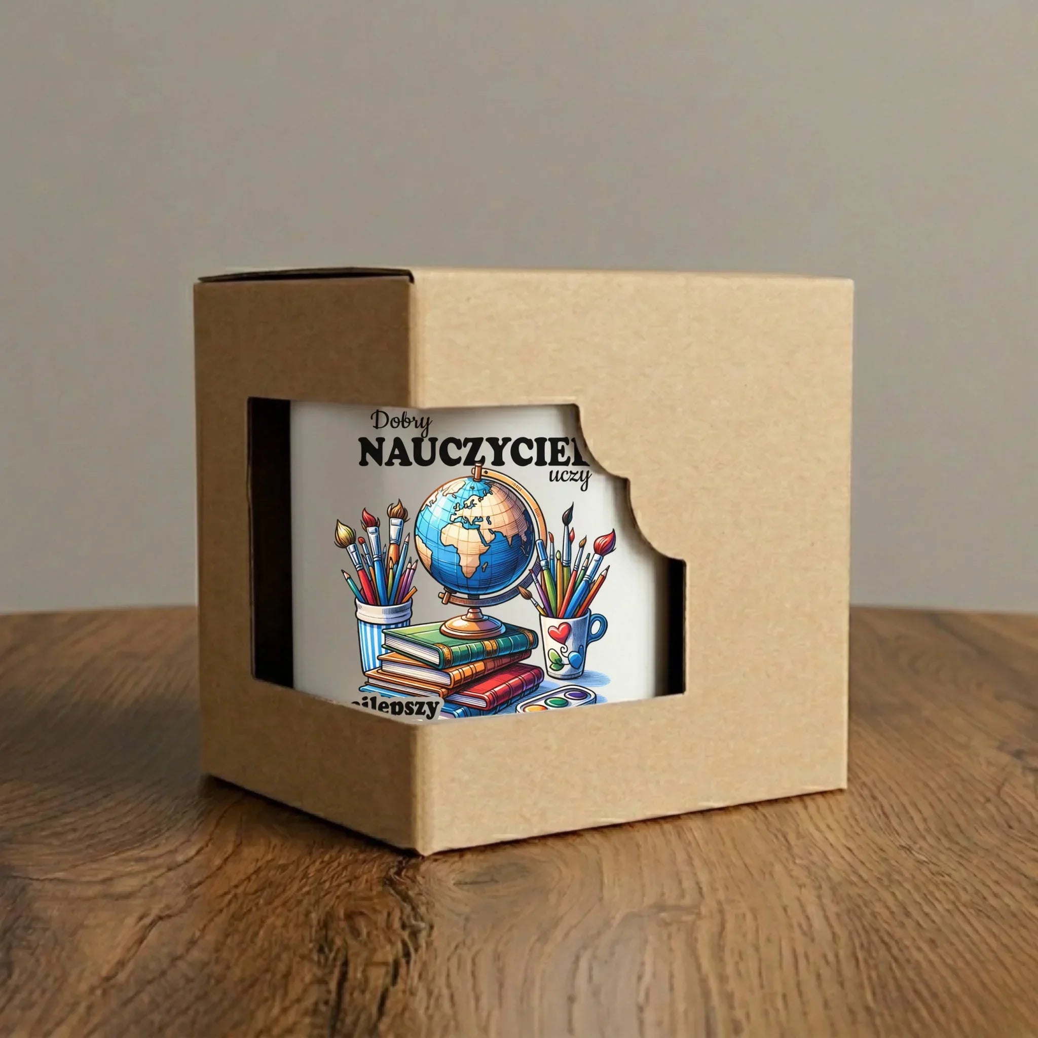 Kubek dla nauczyciela - Dobry nauczyciel uczy najlepszy inspiruje N72 - StoryCups.pl