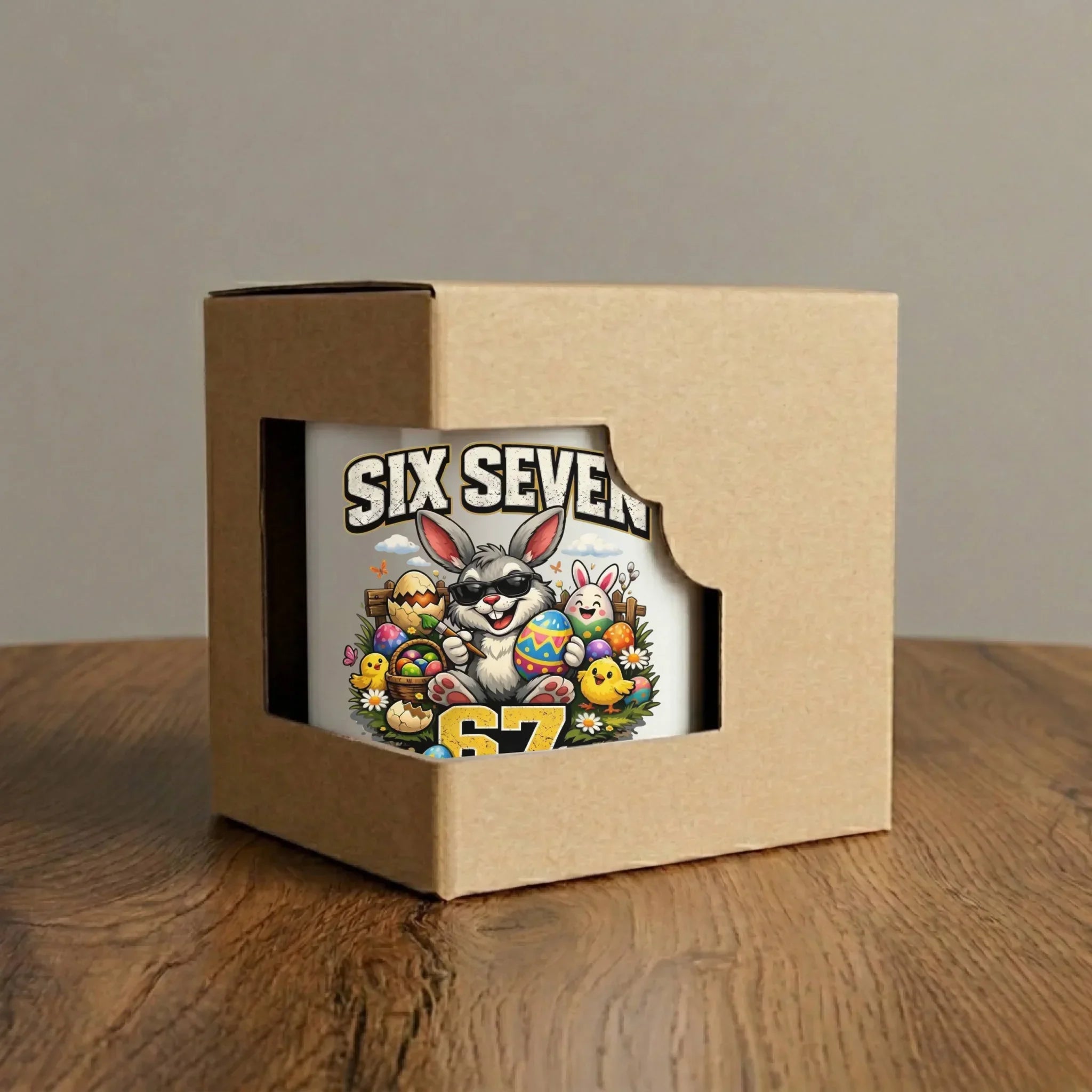 Kubek wielkanocny - Zając Six Seven 67 WN10 - StoryCups.pl