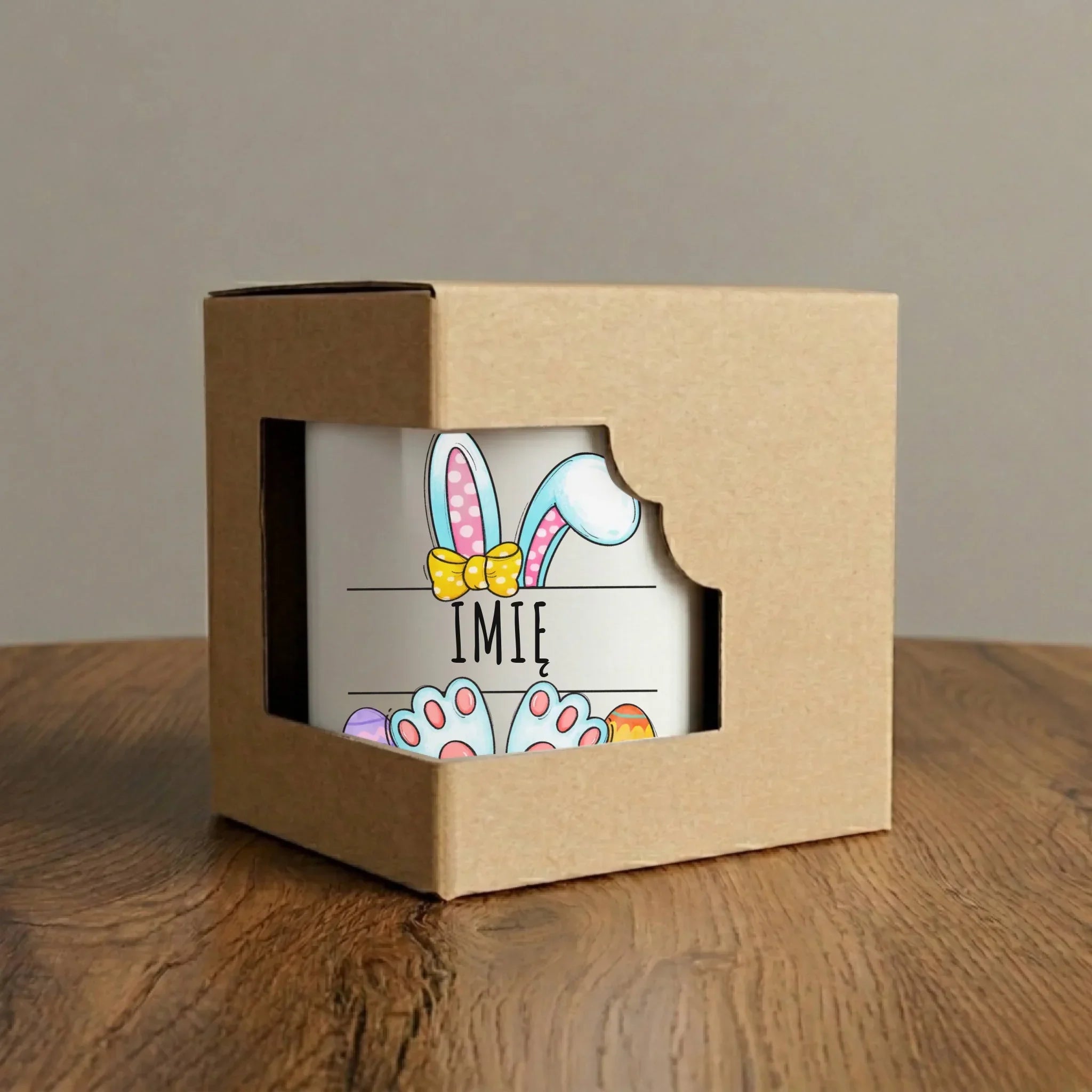 Kubek wielkanocny dla dziecka - Zajączek - personalizowany WN15 - StoryCups.pl