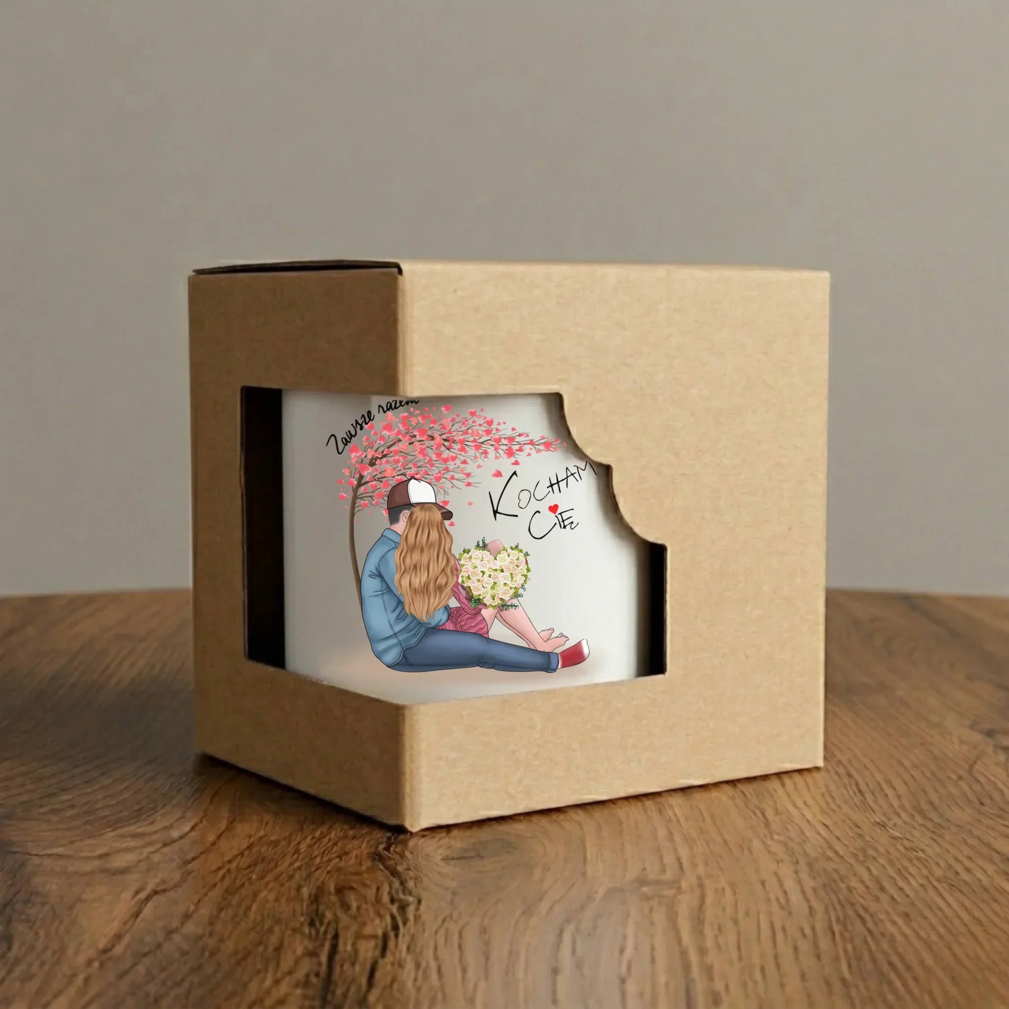 Kubek dla par - Zawsze razem - personalizowany W04 - StoryCups.pl
