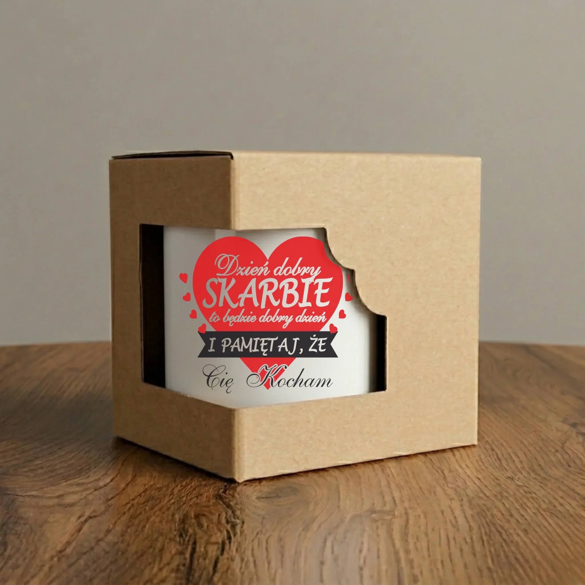 Kubek dla par - Dzień dobry Skarbie - personalizowany W02 - StoryCups.pl