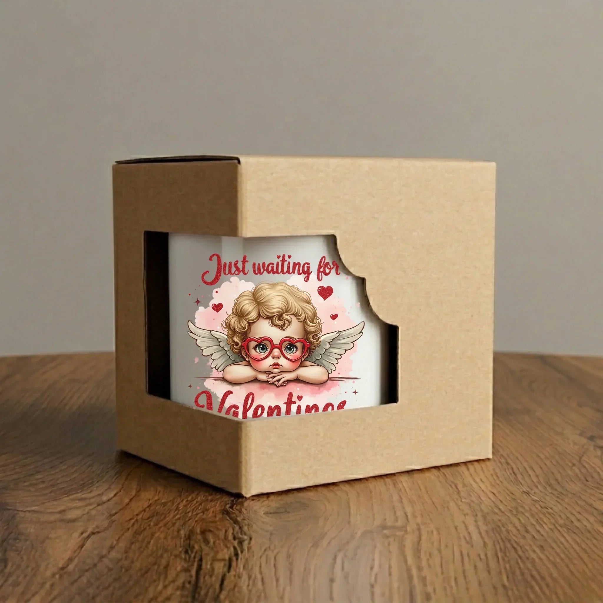 Kubek na Walentynki - Just waiting for Valentines W24 - StoryCups.pl