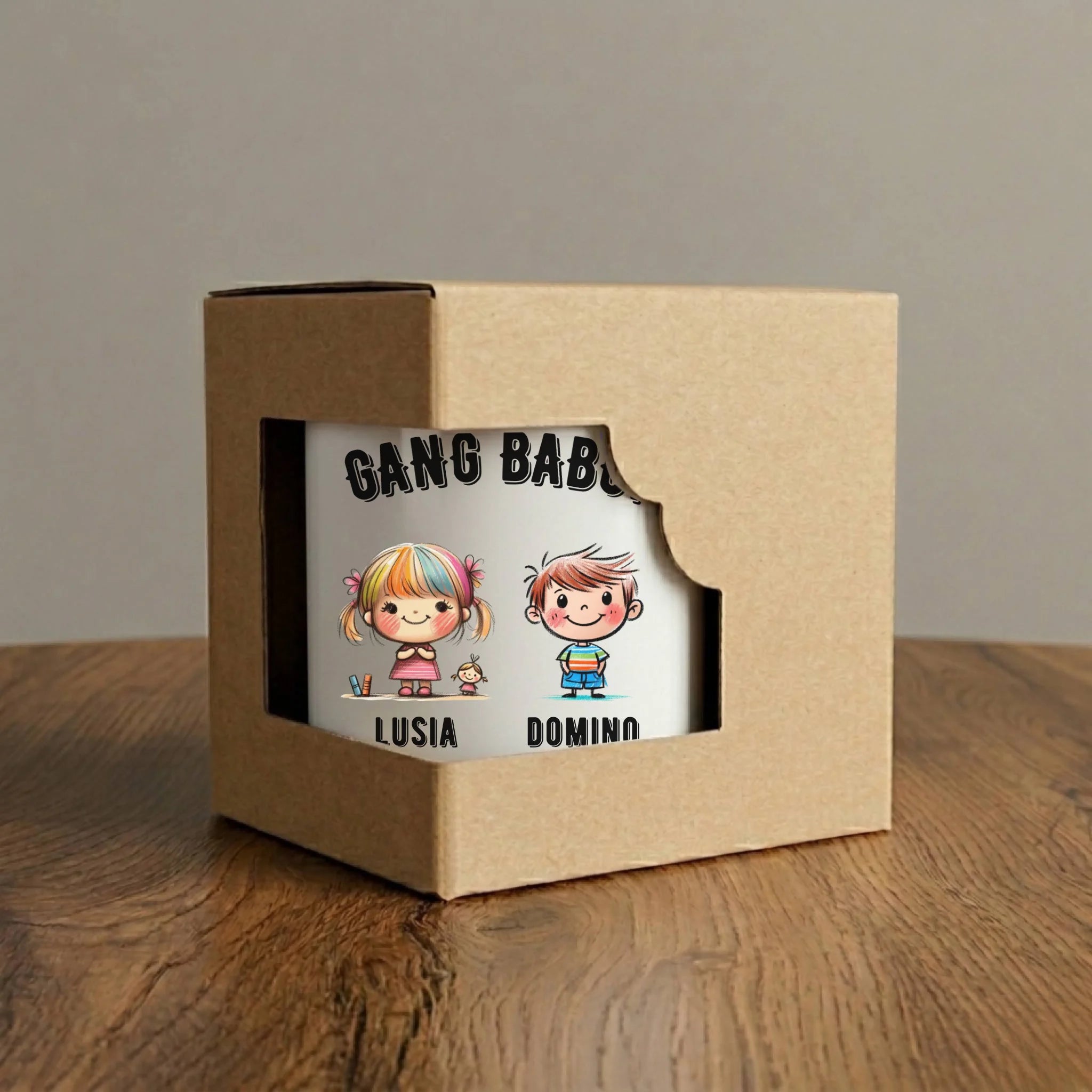 Kubek dla babci - Gang Babci imiona wnuków 2-6 - personalizowany B18