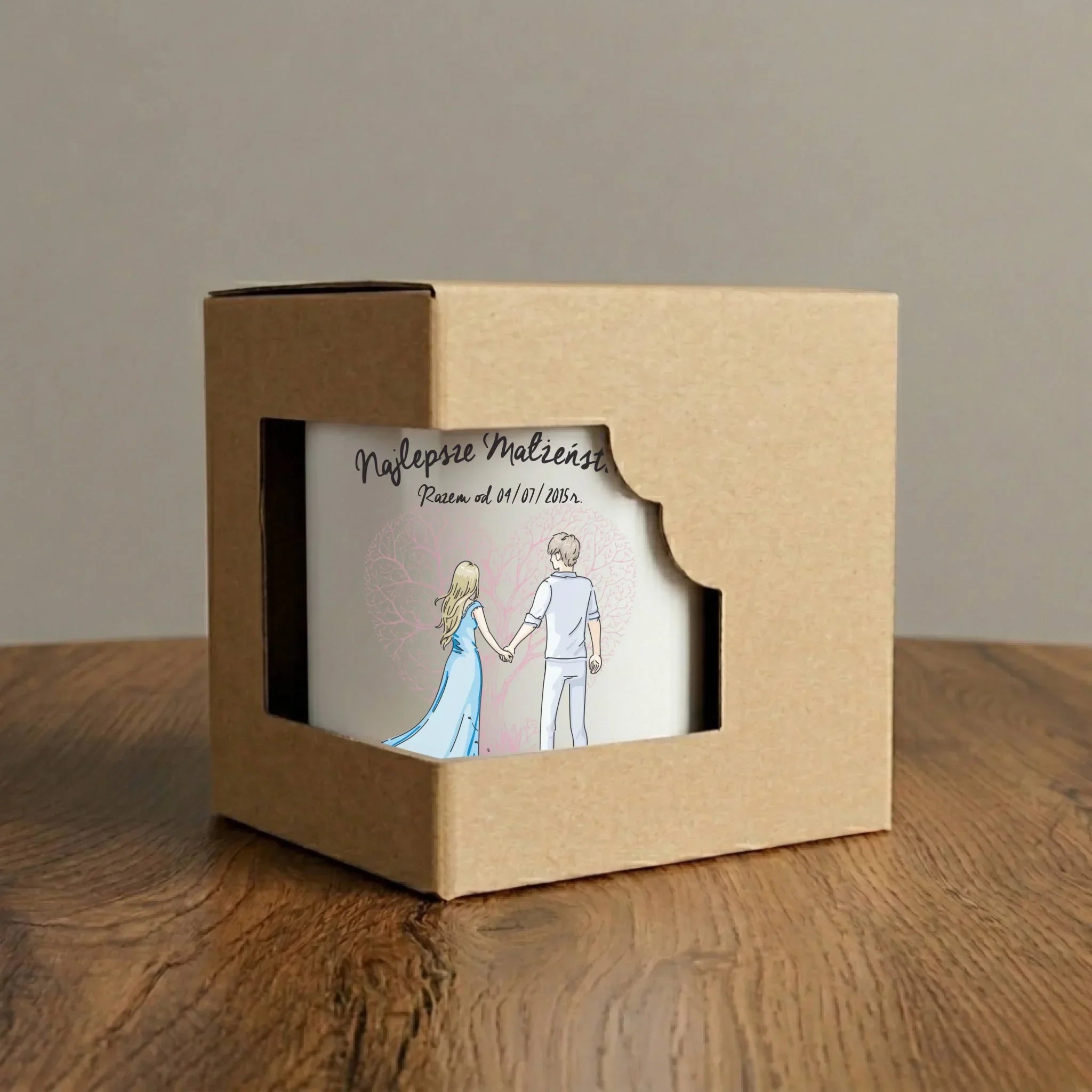 Kubek dla par - Najlepsze małżeństwo - personalizowany W03 - StoryCups.pl