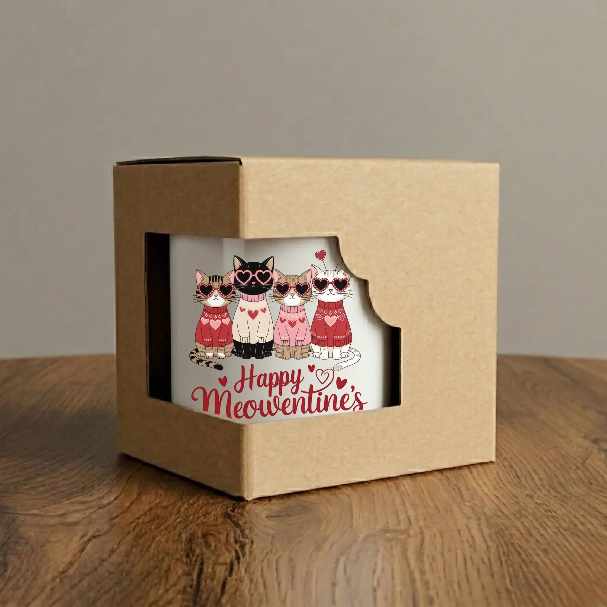 Kubek na Walentynki dla kociary - Happy Meowentine's W25 - StoryCups.pl
