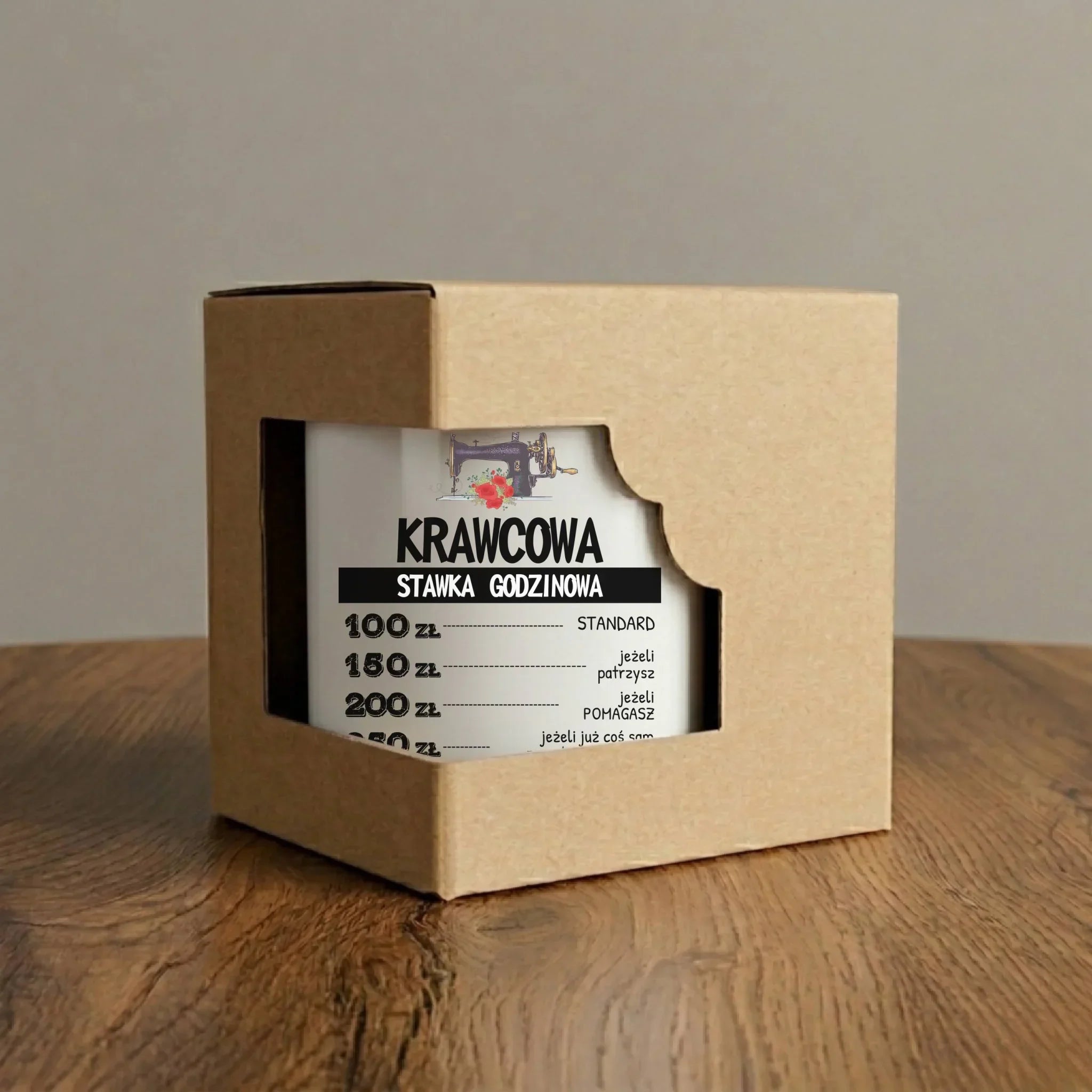 Kubek szyciowy dla krawcowej – Stawka godzinowa HS26 - StoryCups.pl