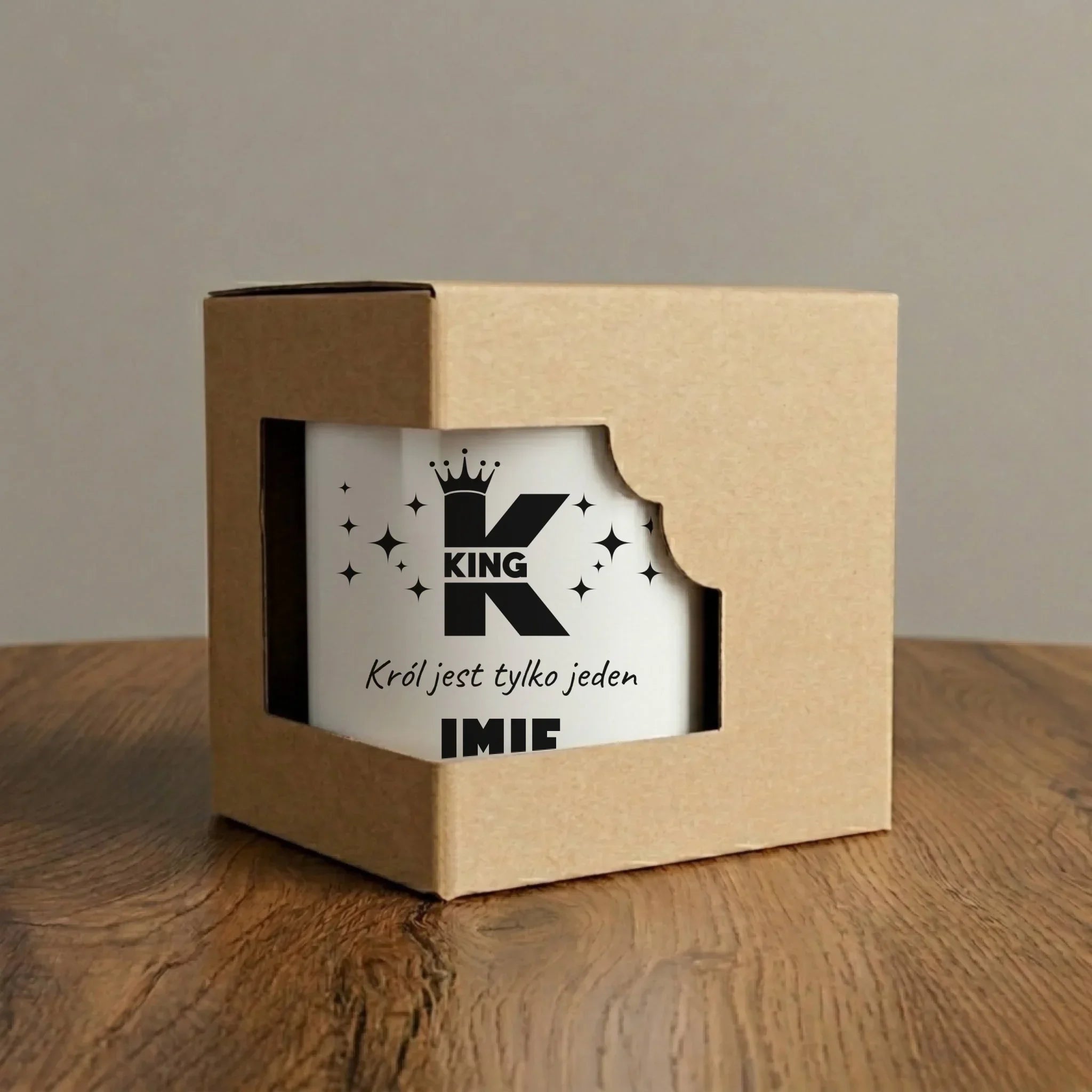 Kubek dla niego - King Król jest tylko jeden - personalizowany W40 - StoryCups.pl
