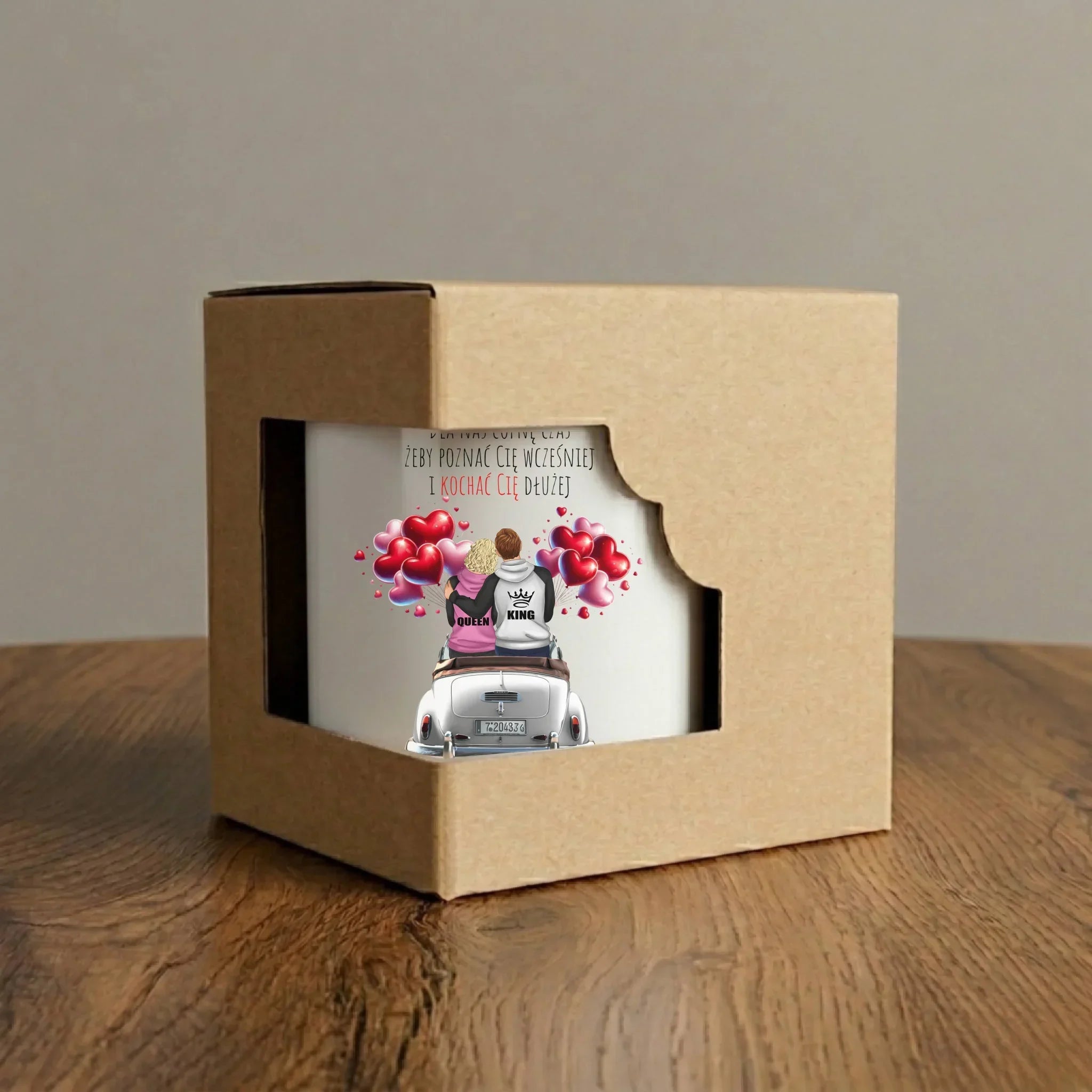 Kubek dla par - Dla nas cofnę czas - personalizowany W08 - StoryCups.pl