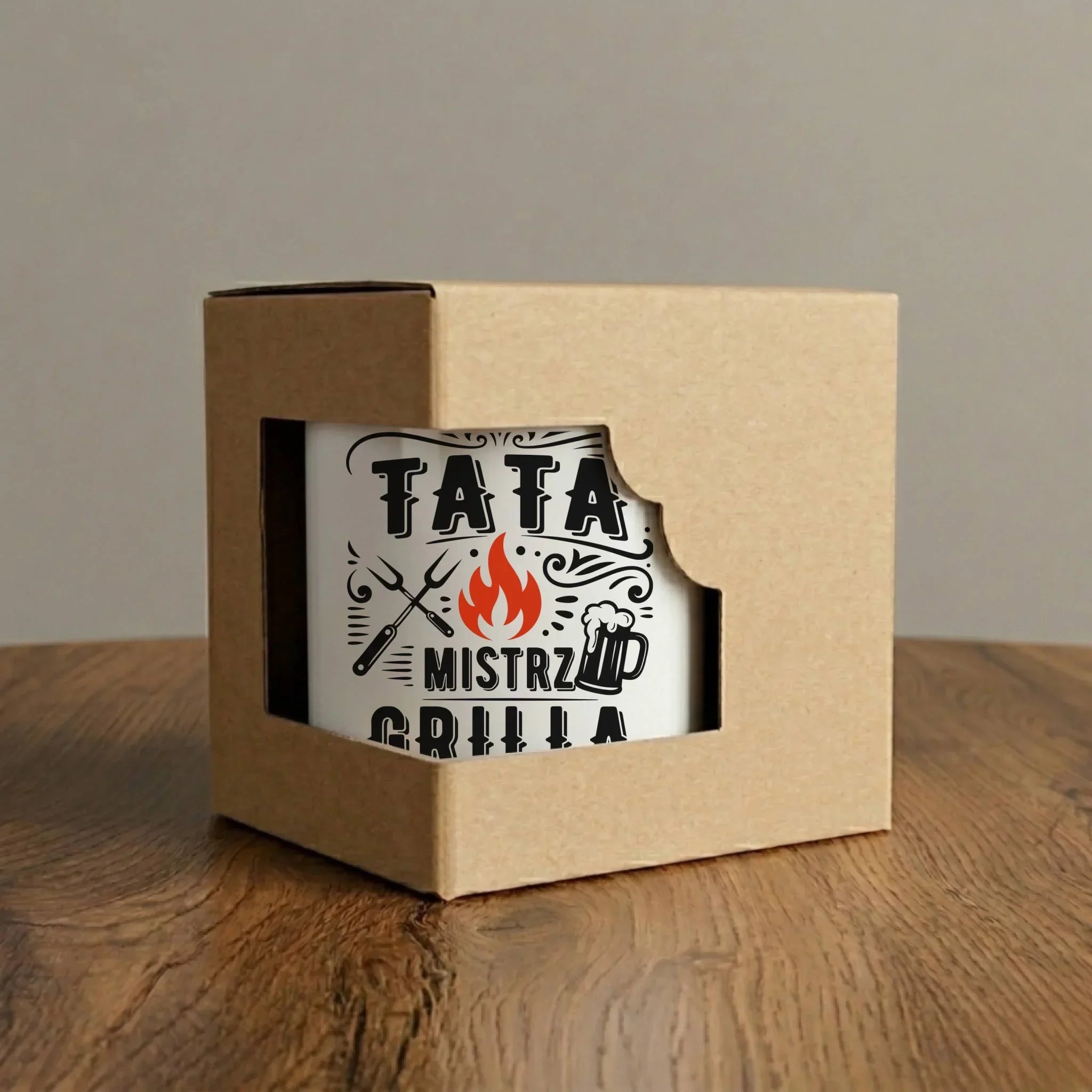 Kubek dla taty - Tata mistrz grilla DT53 - StoryCups.pl