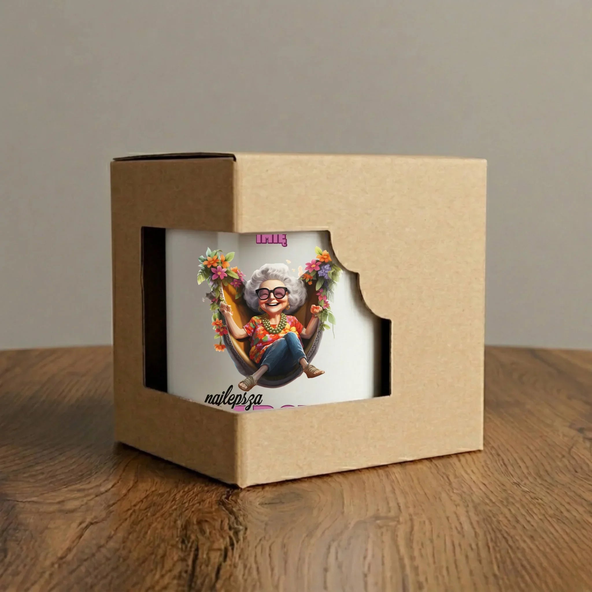 Kubek dla babci - Najlepsza Babcia na świecie - personalizowany B14 - StoryCups.pl